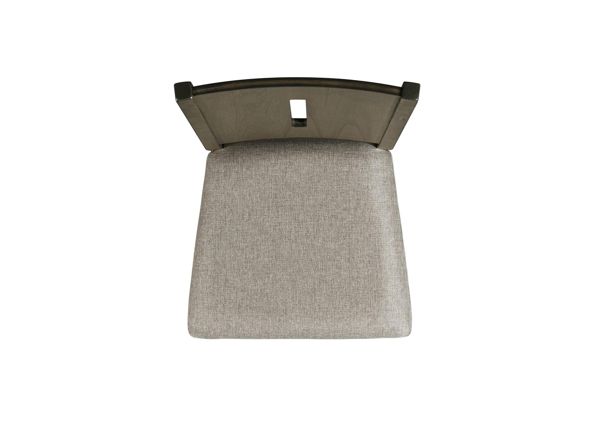 Cato Keyhole Panel Back Side Chair Grey Color 2 Per Pack,Elements