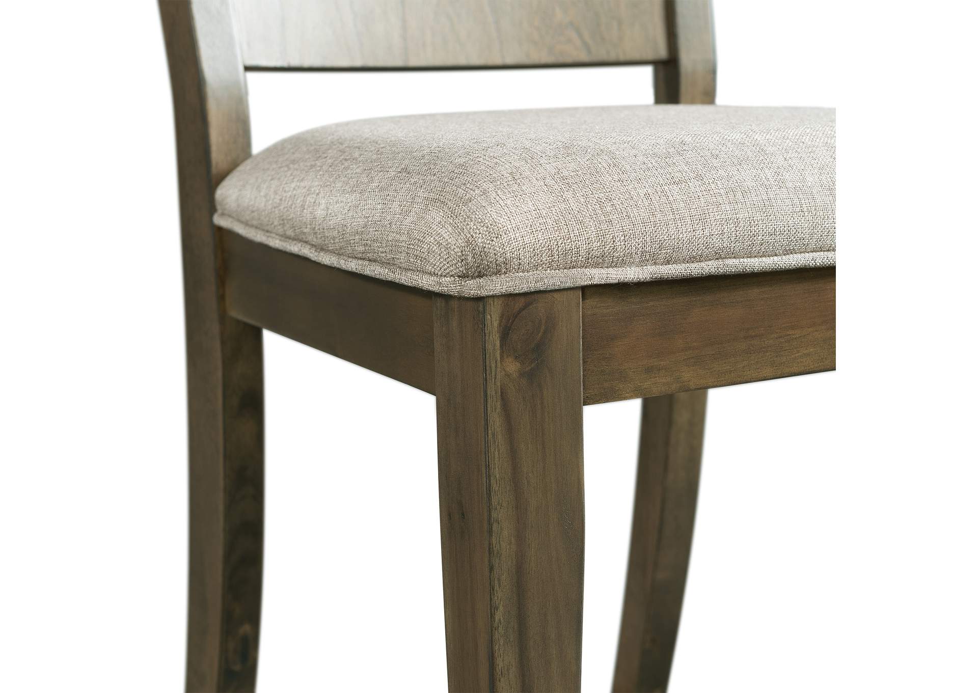 Cato Keyhole Panel Back Side Chair Grey Color 2 Per Pack,Elements
