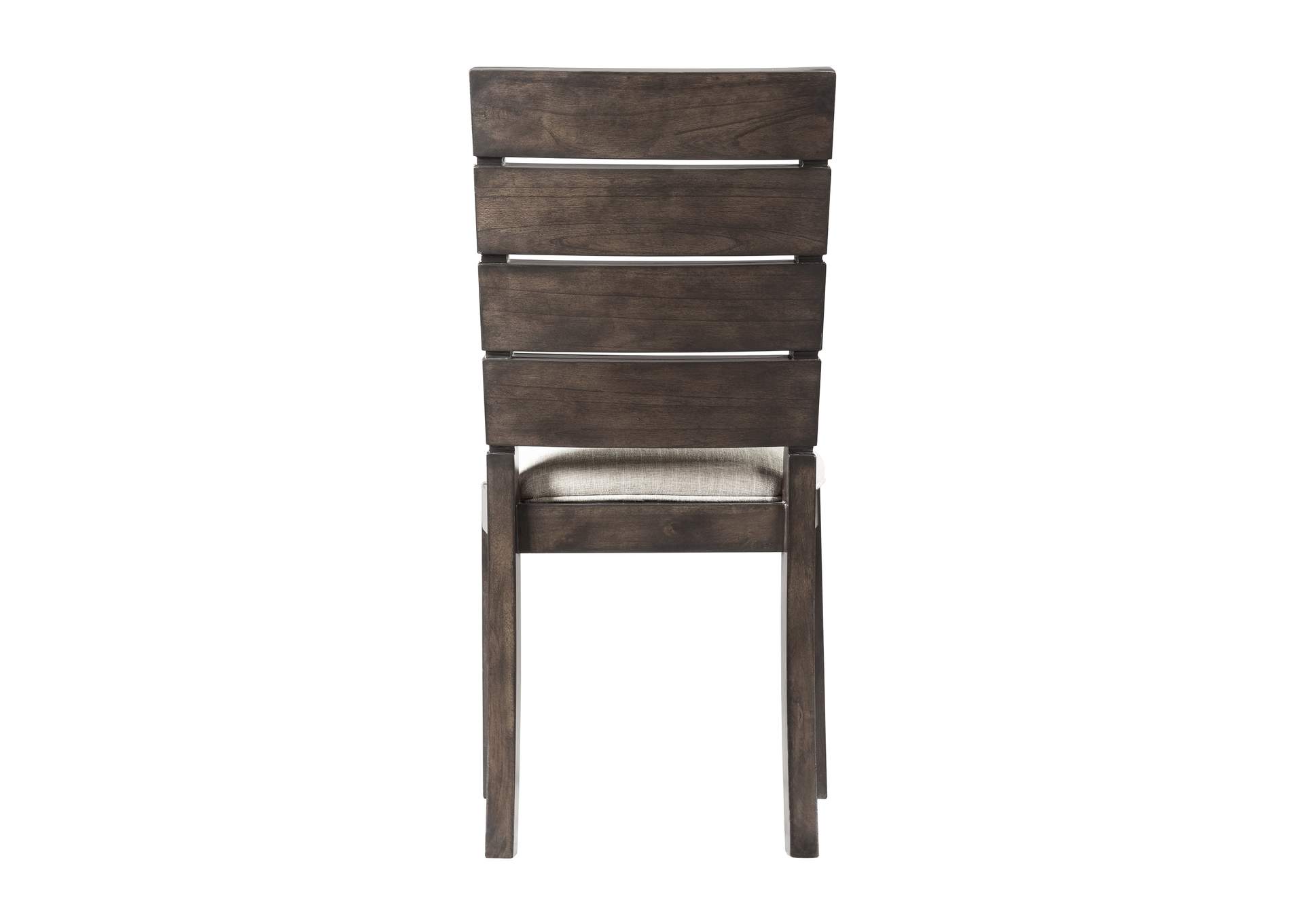 Cato Slat Back Side Chair Grey Color 2 Per Pack,Elements