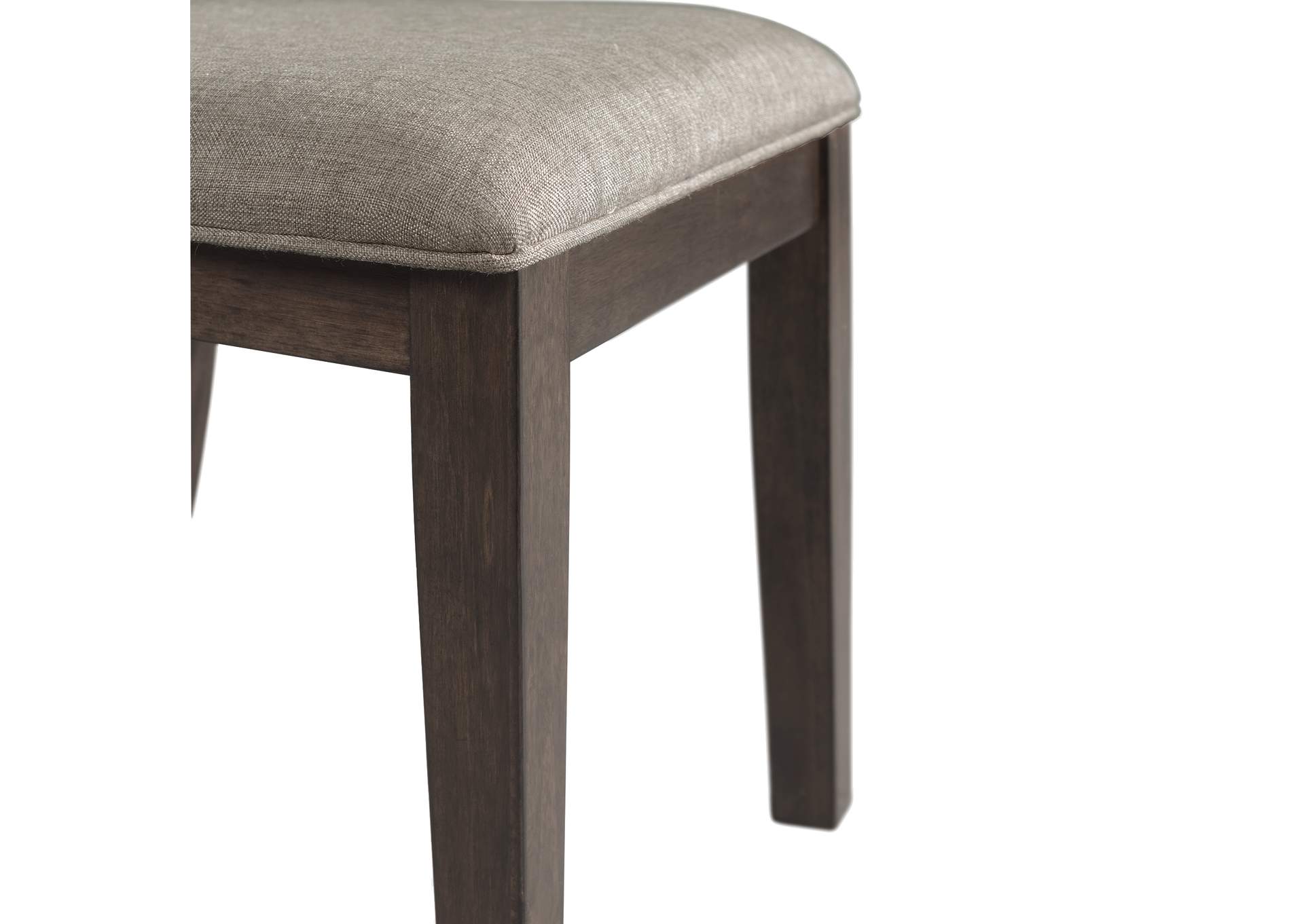 Cato Slat Back Side Chair Grey Color 2 Per Pack,Elements