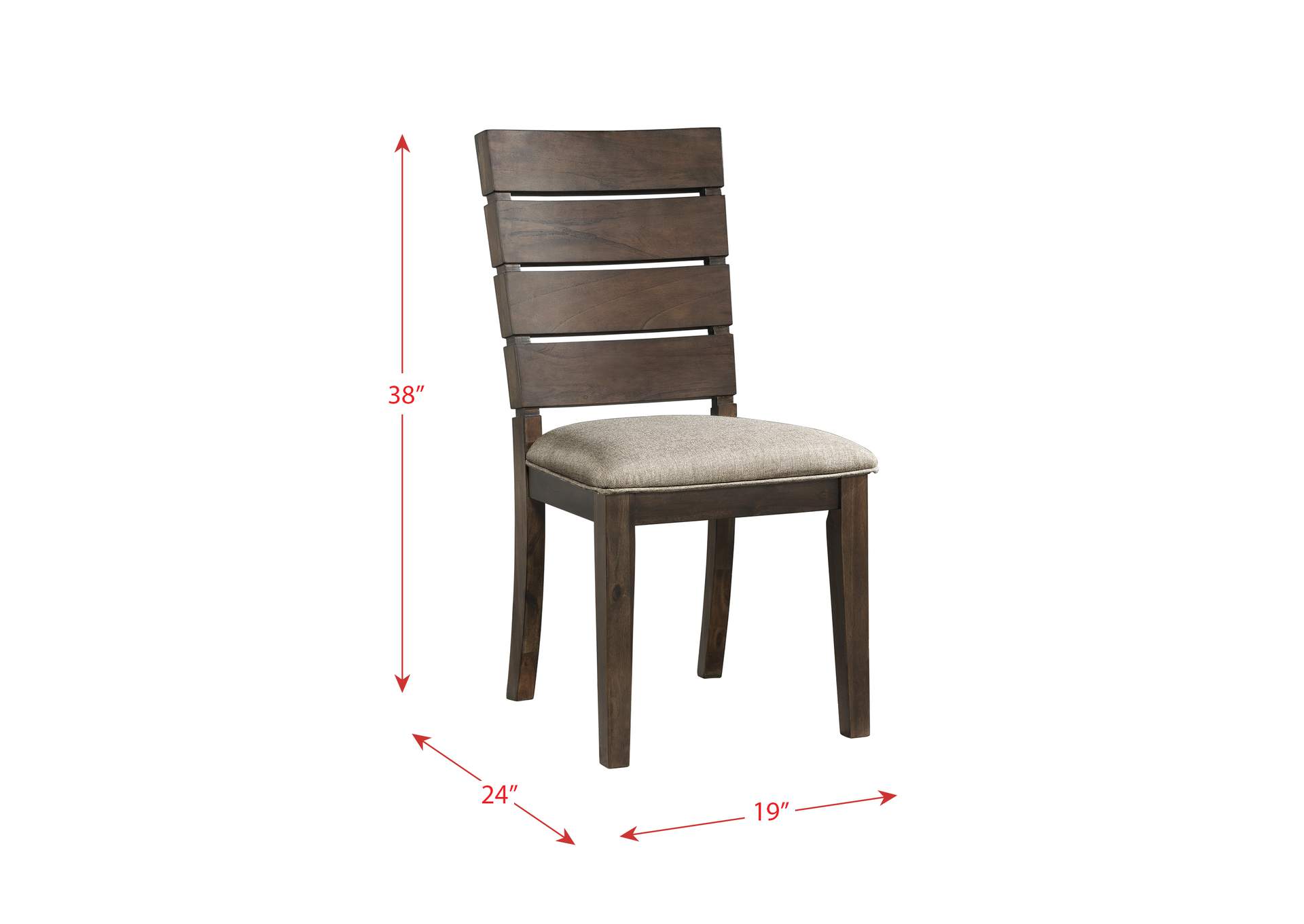 Cato Slat Back Side Chair 2 Per Pack,Elements