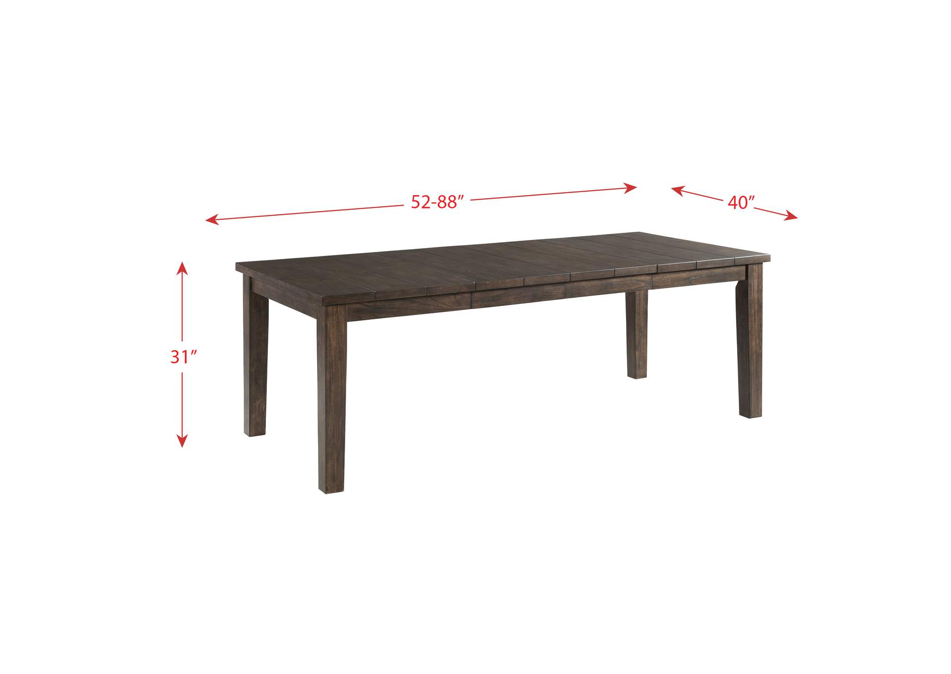 Cato Dining Table With 2 18 Leaves,Elements