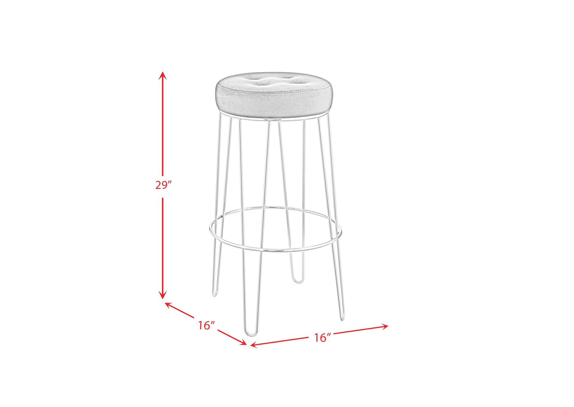 Cayman Gold Leg Bar Stool D6238 In Broadway Metal 2 Pcs Per Carton,Elements