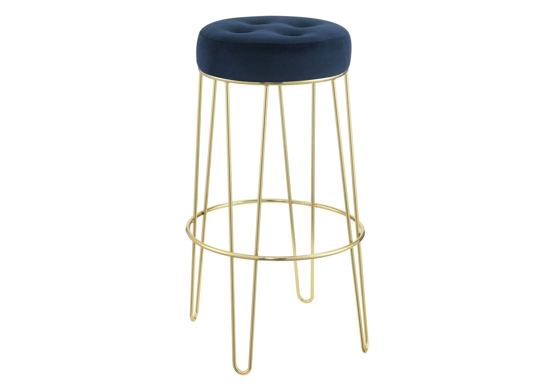 Cayman Gold Leg Bar Stool D6238 In Broadway Navy 2 Pcs Per Carton,Elements