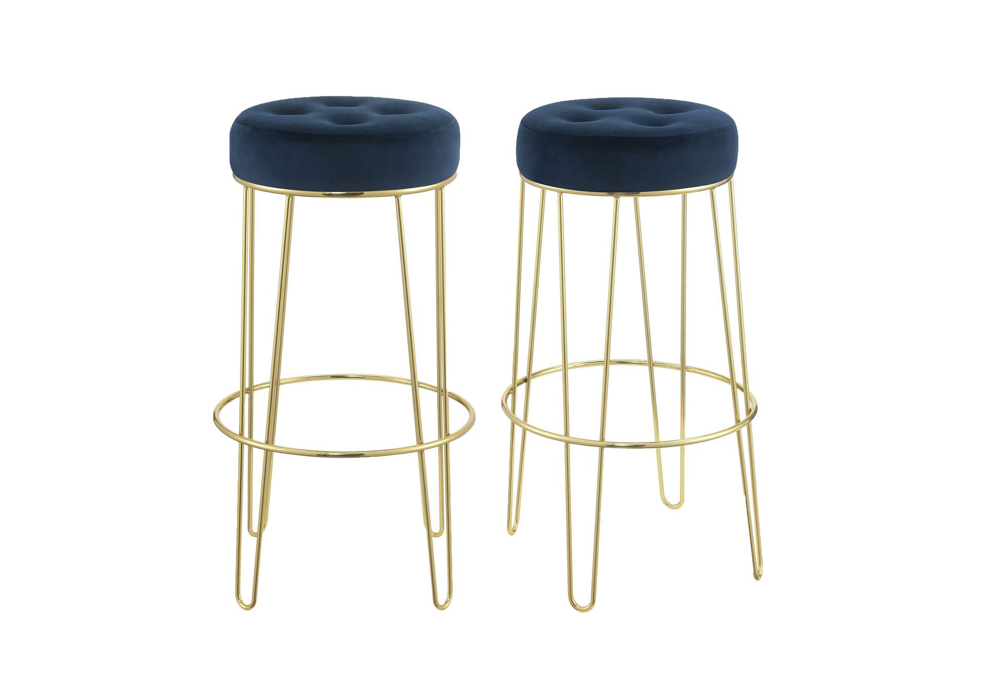 Cayman Gold Leg Bar Stool D6238 In Broadway Navy 2 Pcs Per Carton,Elements