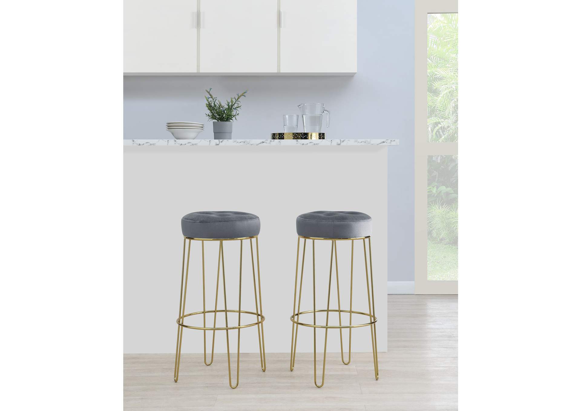 Cayman Gold Leg Bar Stool D6238 In Broadway Metal 2 Pcs Per Carton,Elements