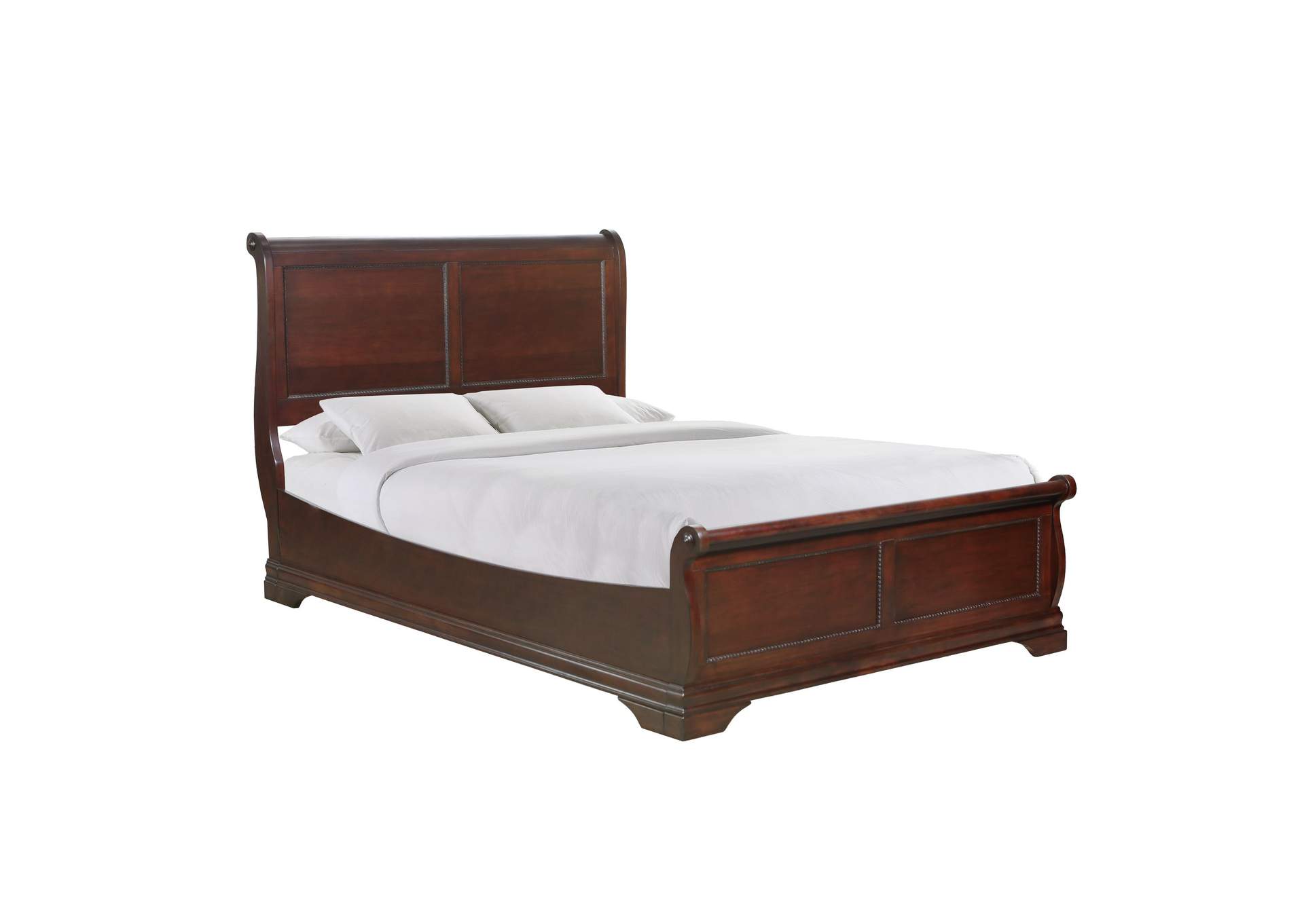 B4800 - 68F Chateau - King Low Profile Bed - Vintage Cherry,Elements