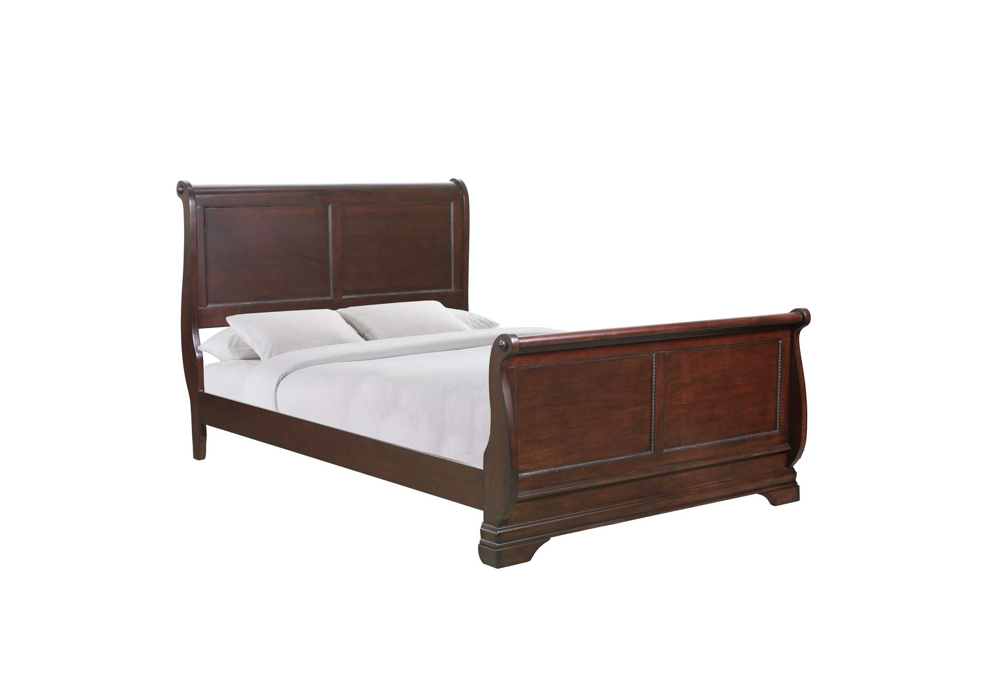 B4800 - 61F Chateau - King Sleigh Bed - Vintage Cherry,Elements