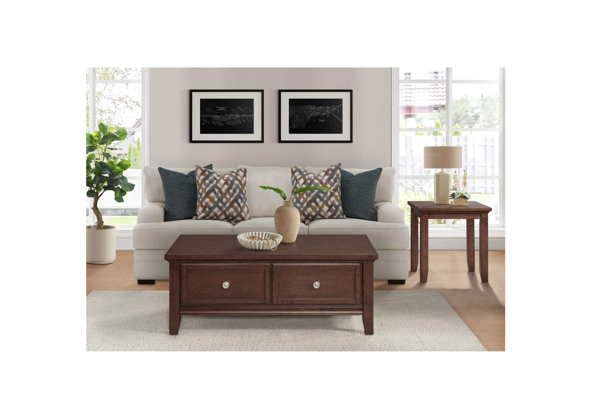 Chatham Coffee Table In Cherry,Elements