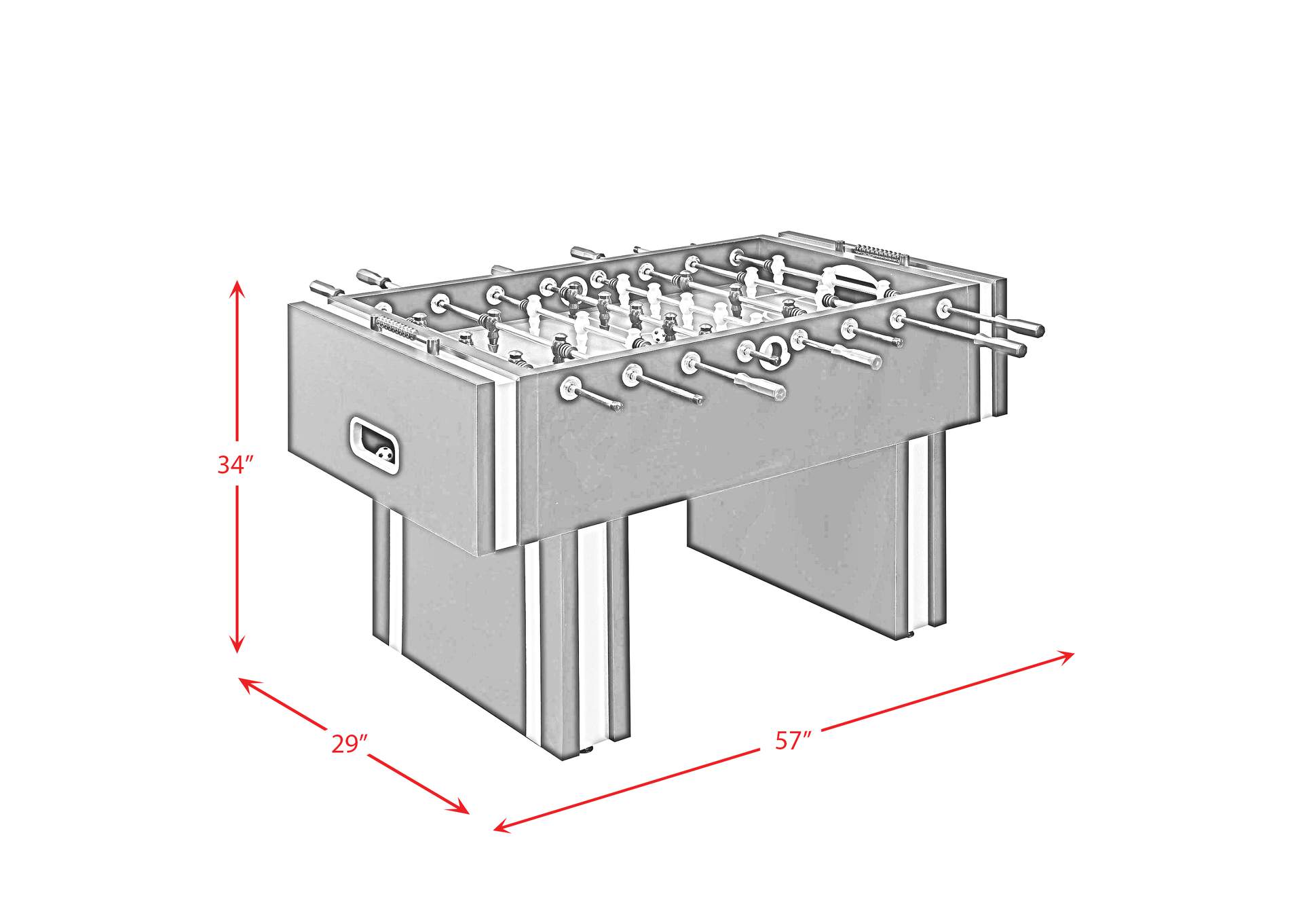 Clara Foosball Table,Elements