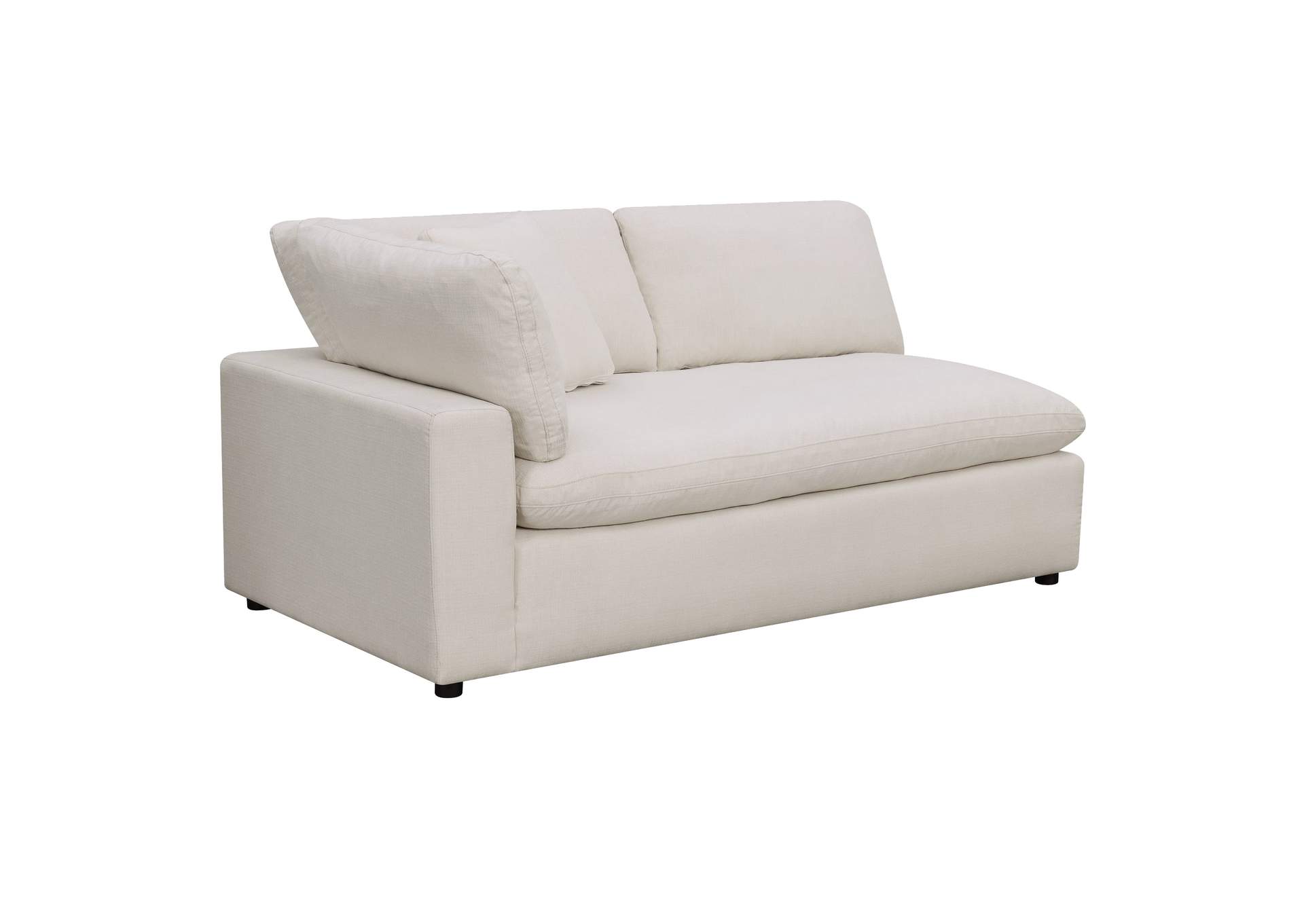 Cloud 9 Left Hand Facing Loveseat In Aria Natural,Elements