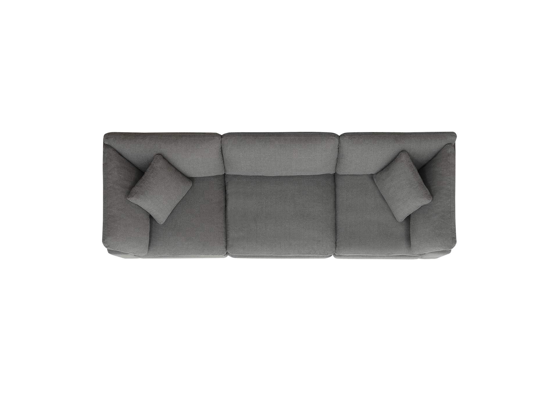 Cloud 9 Sectional 3 Pc Garrison Charcoal,Elements