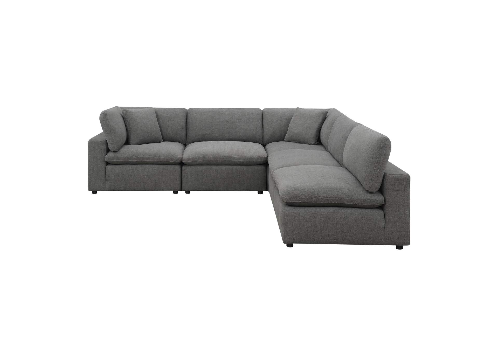 Cloud 9 Sectional 5 Piece Garrison Charcoal,Elements