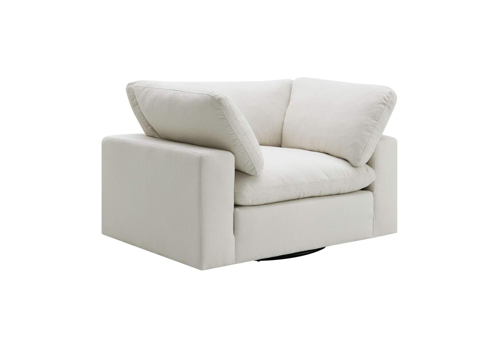 Cloud 9 Swivel Chair In Garrison Cotton,Elements