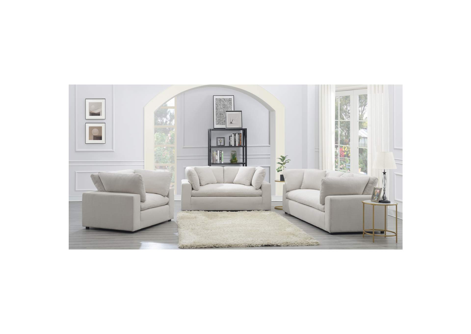Cloud 9 Chair In Garrison Cotton,Elements