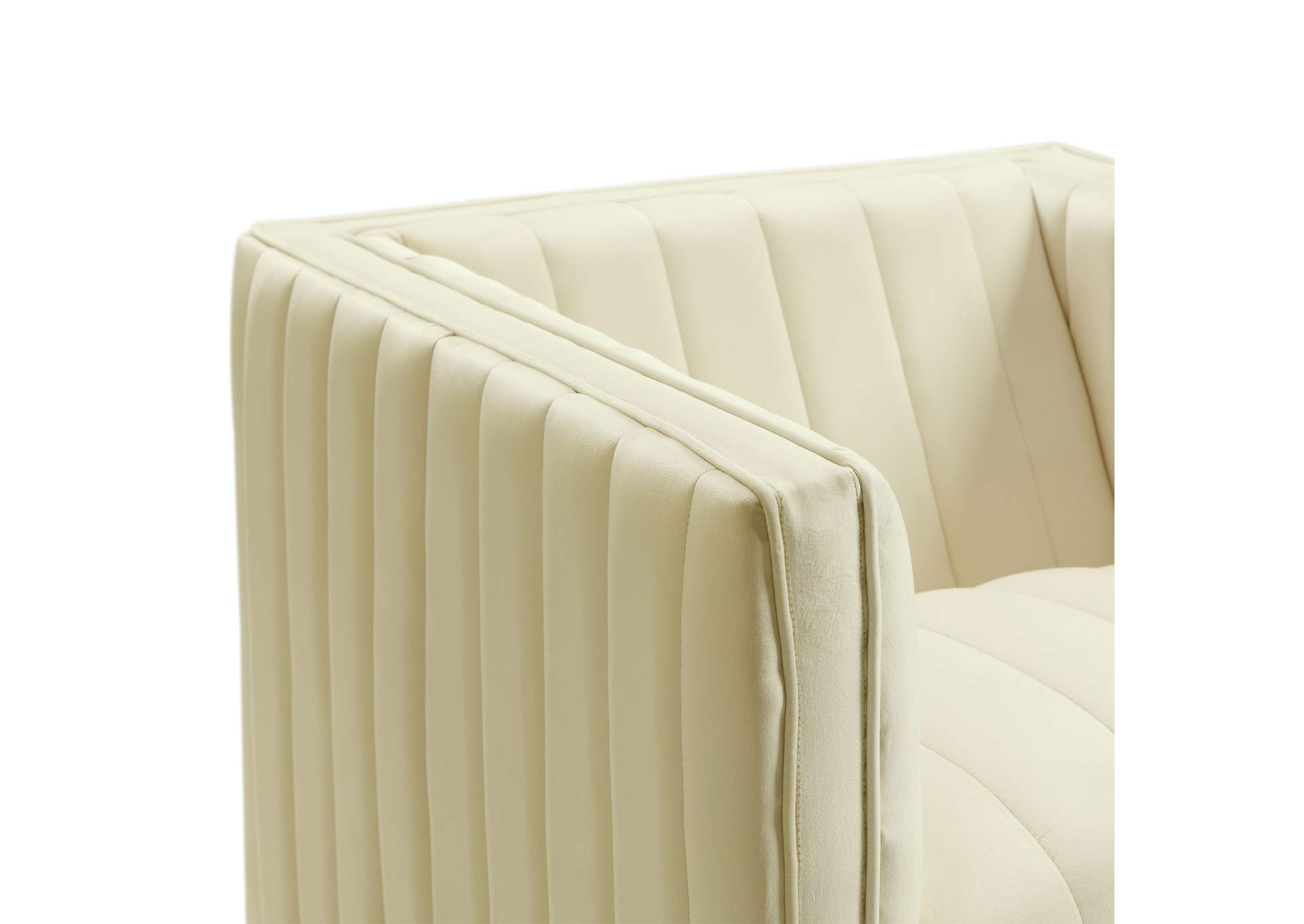 Cobra Swivel Chair In Mercer Cream,Elements