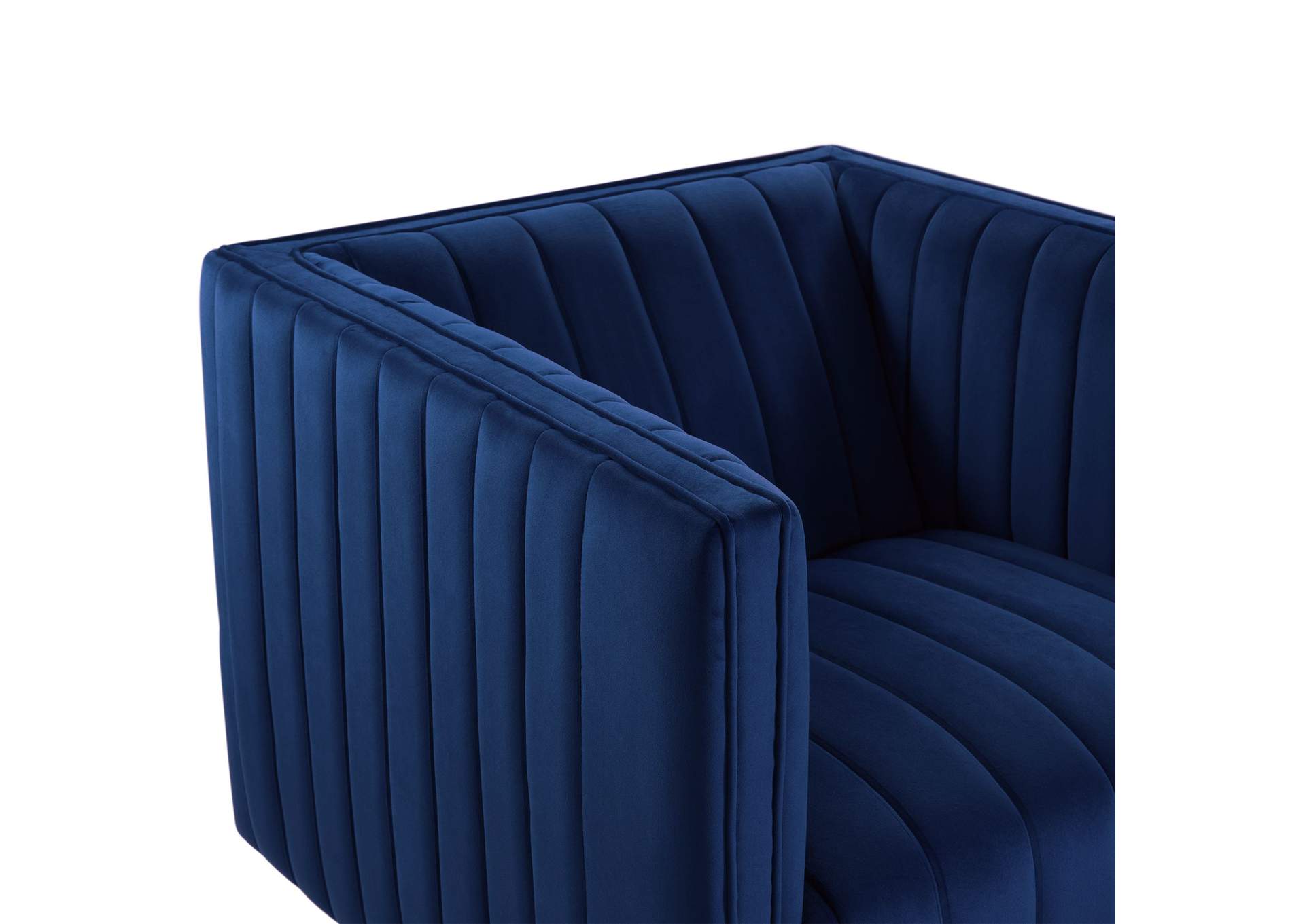 Cobra Swivel Chair In Mercer Navy,Elements