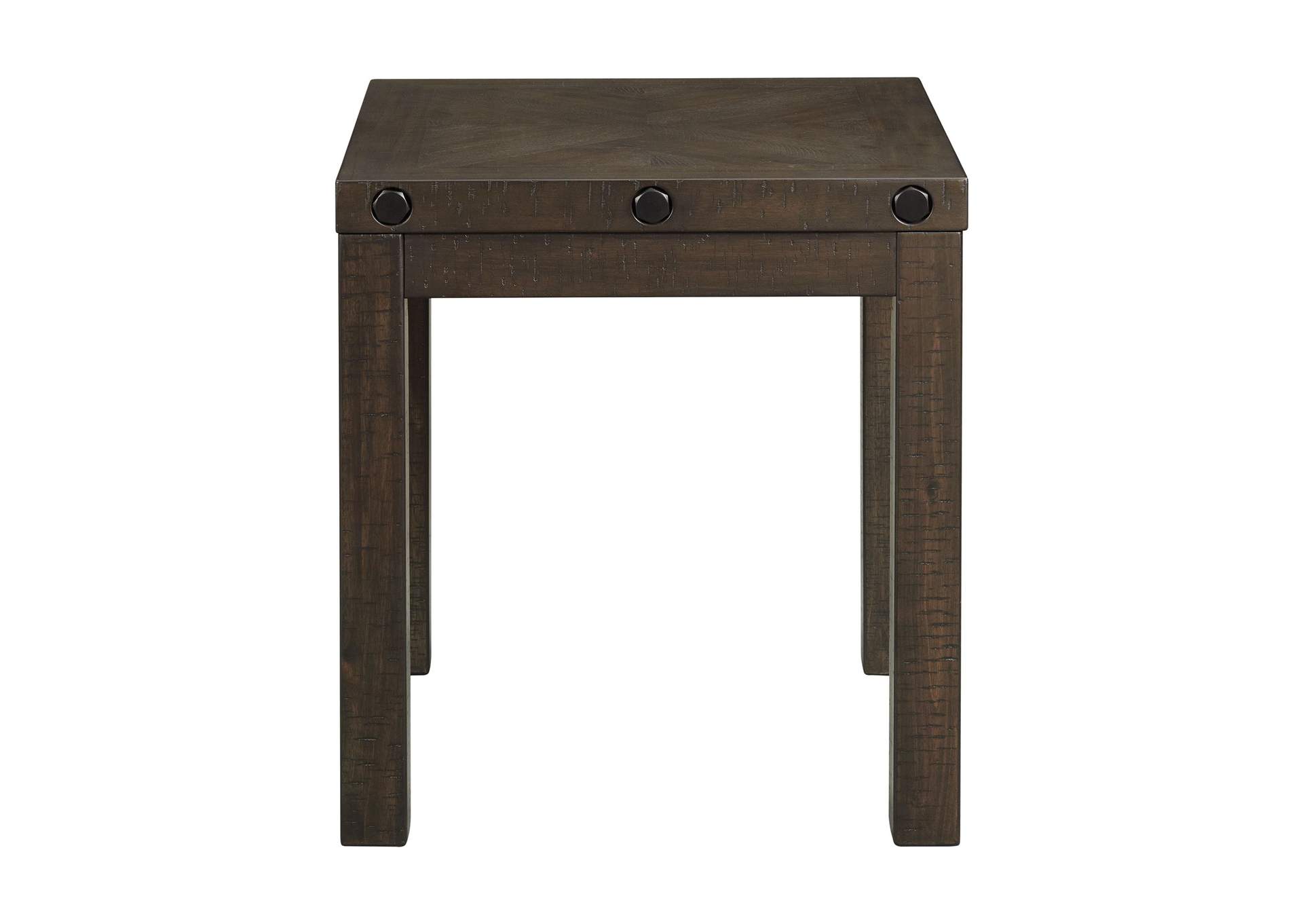 Colorado Occasional End Table With USB - Power Charcoal,Elements