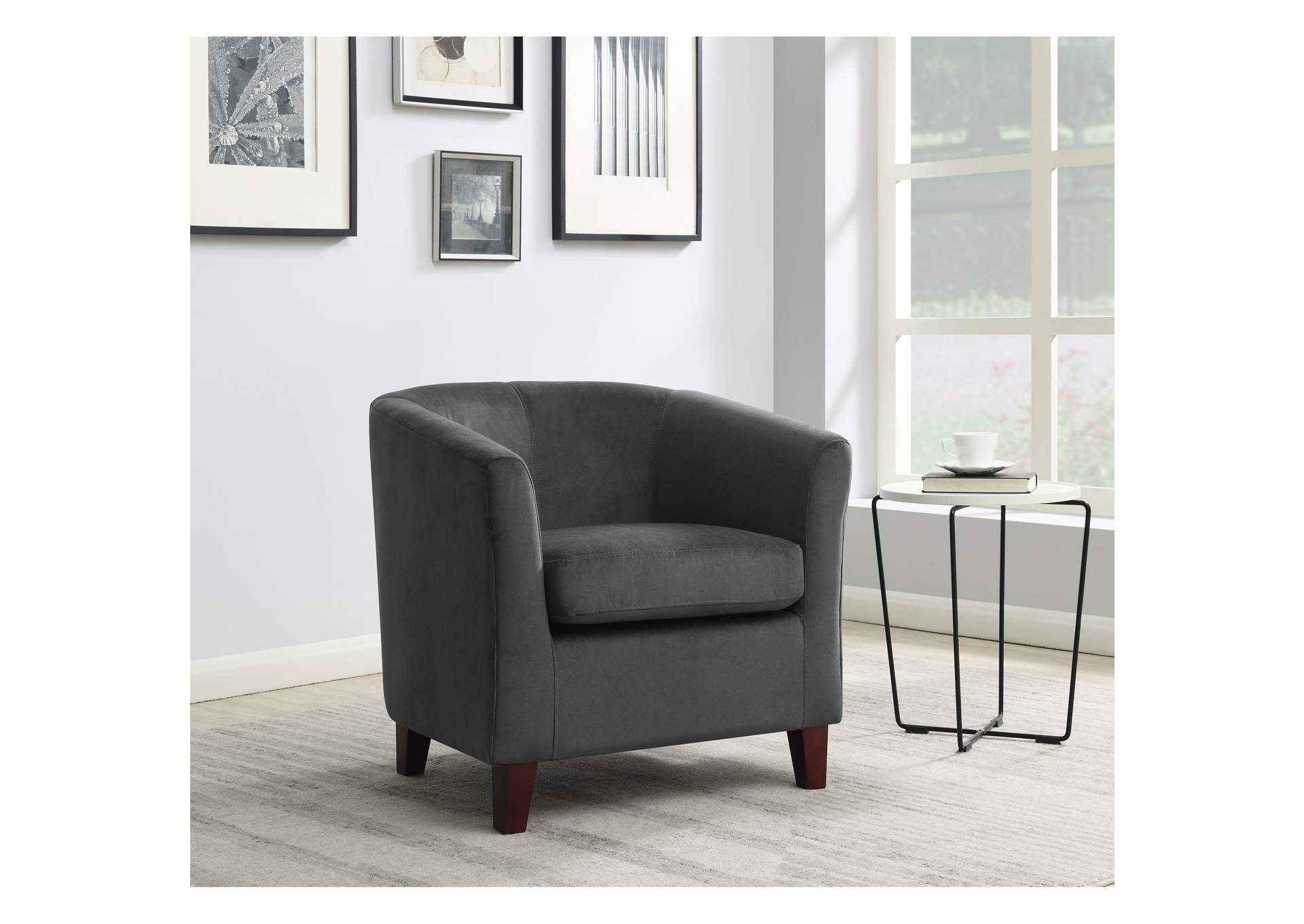 Concord Chair In Ottoman Charcoal,Elements