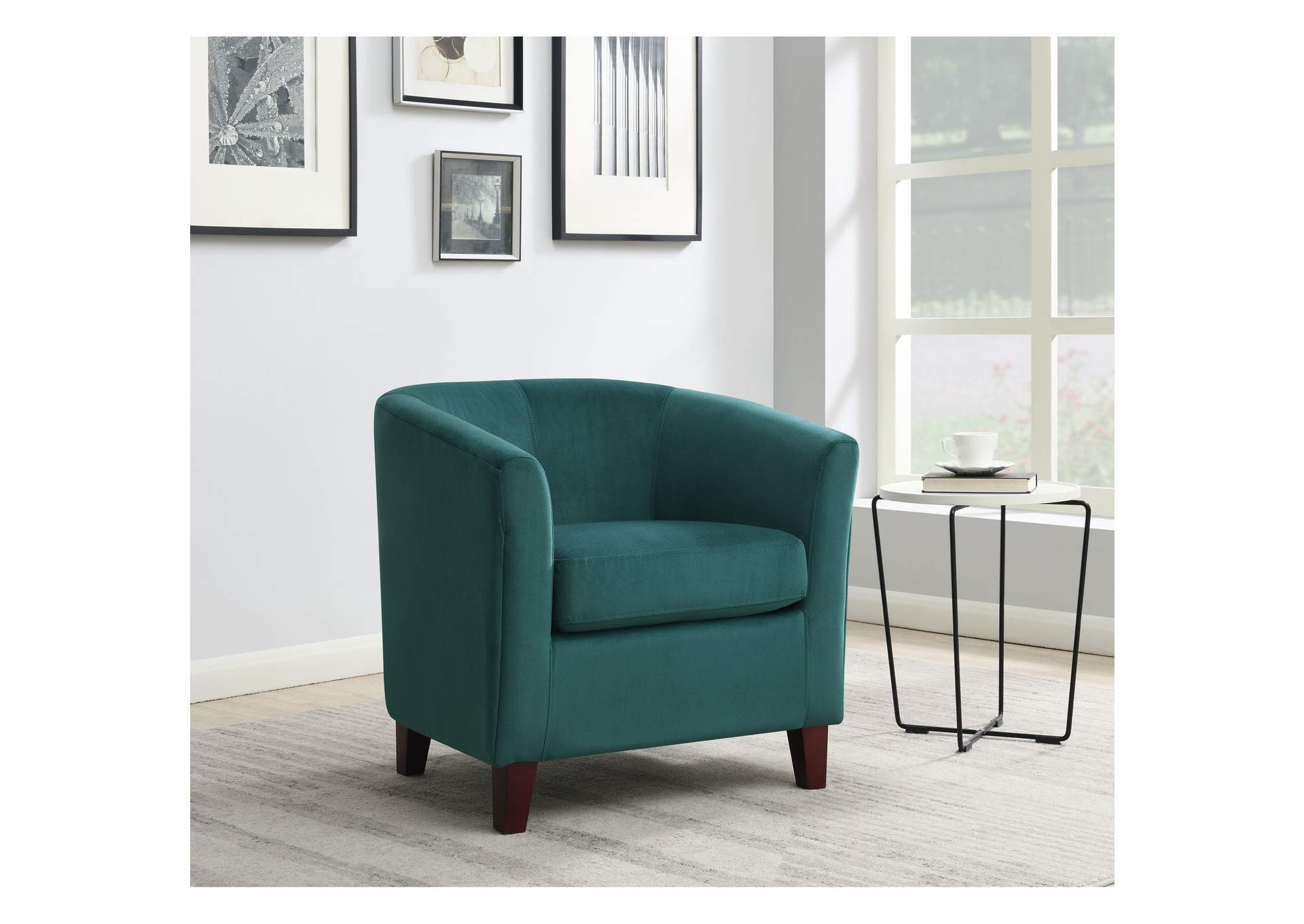 Concord Chair In Ottoman Teal,Elements