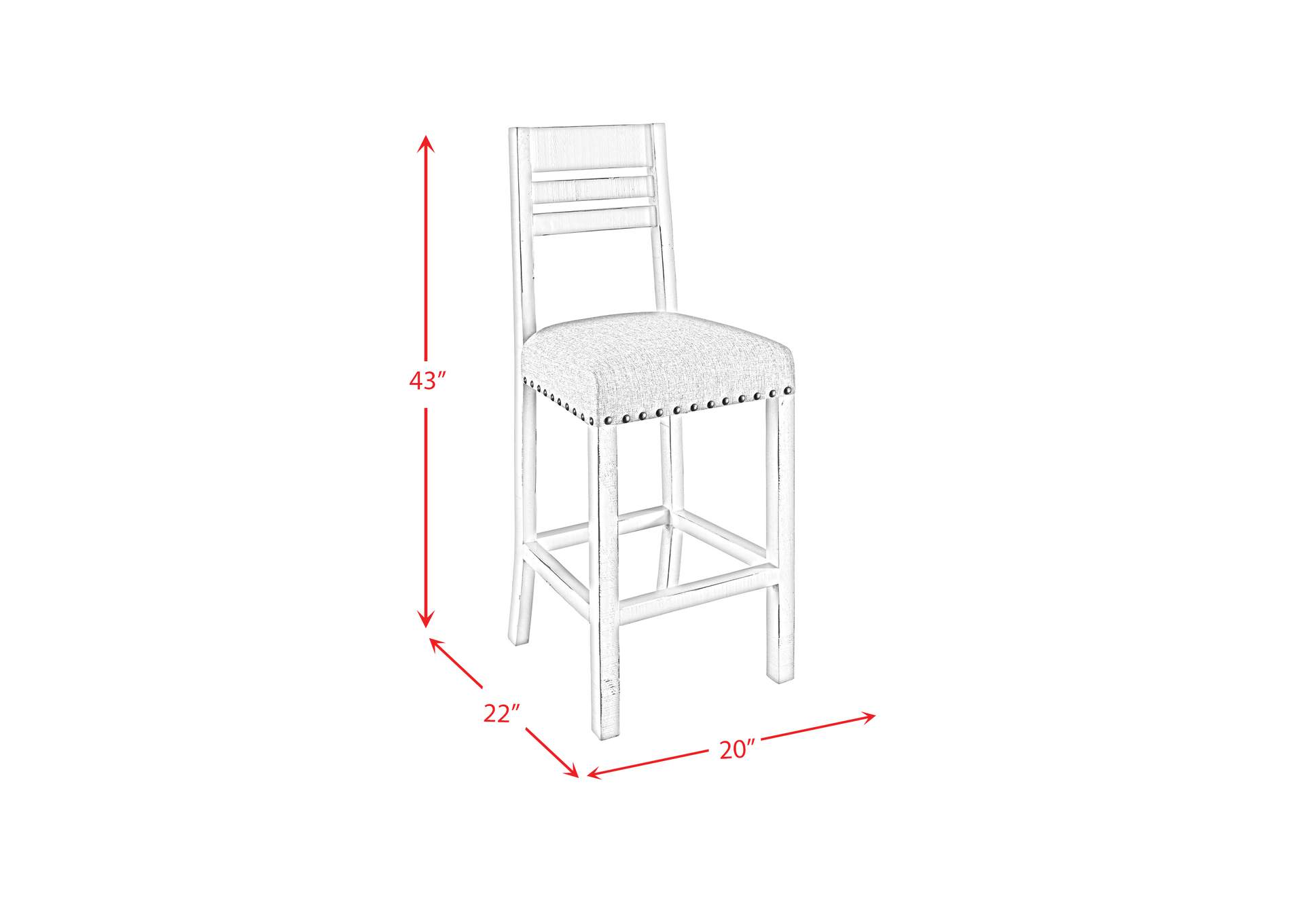 Condesa Bar Stools White,Elements