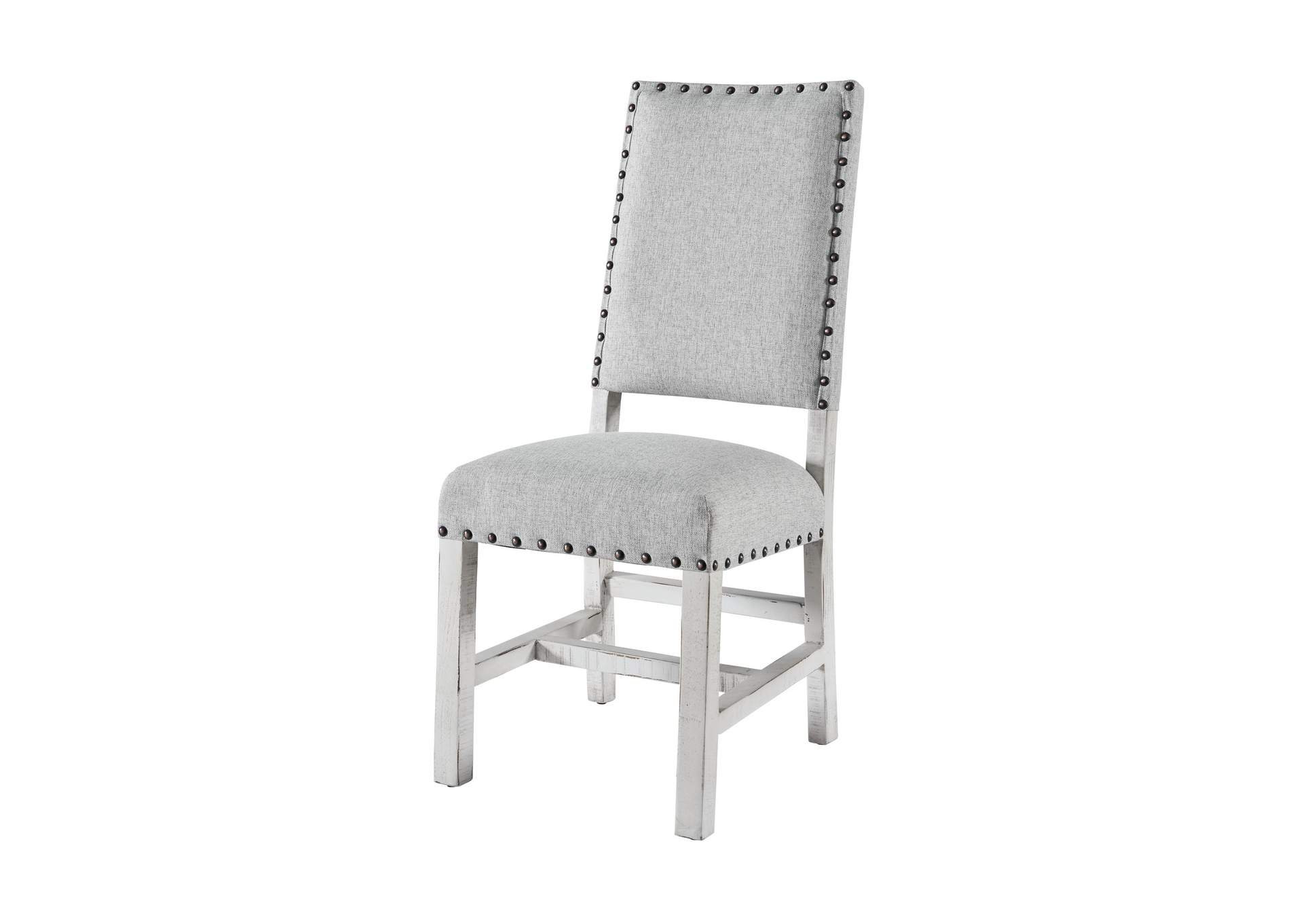 Condesa White Fabric Back Side Chair 2 Per Pack,Elements