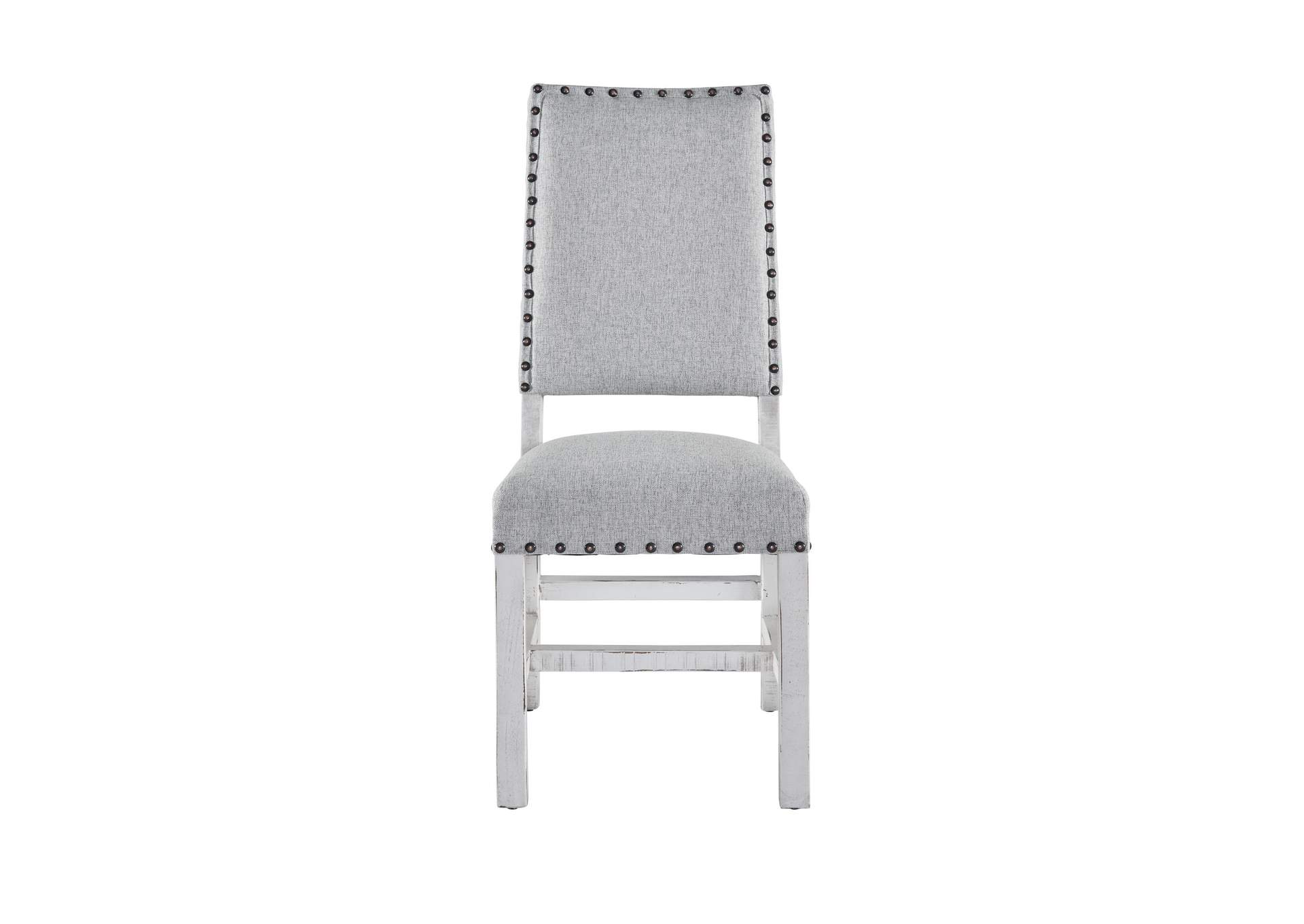 Condesa White Fabric Back Side Chair 2 Per Pack,Elements