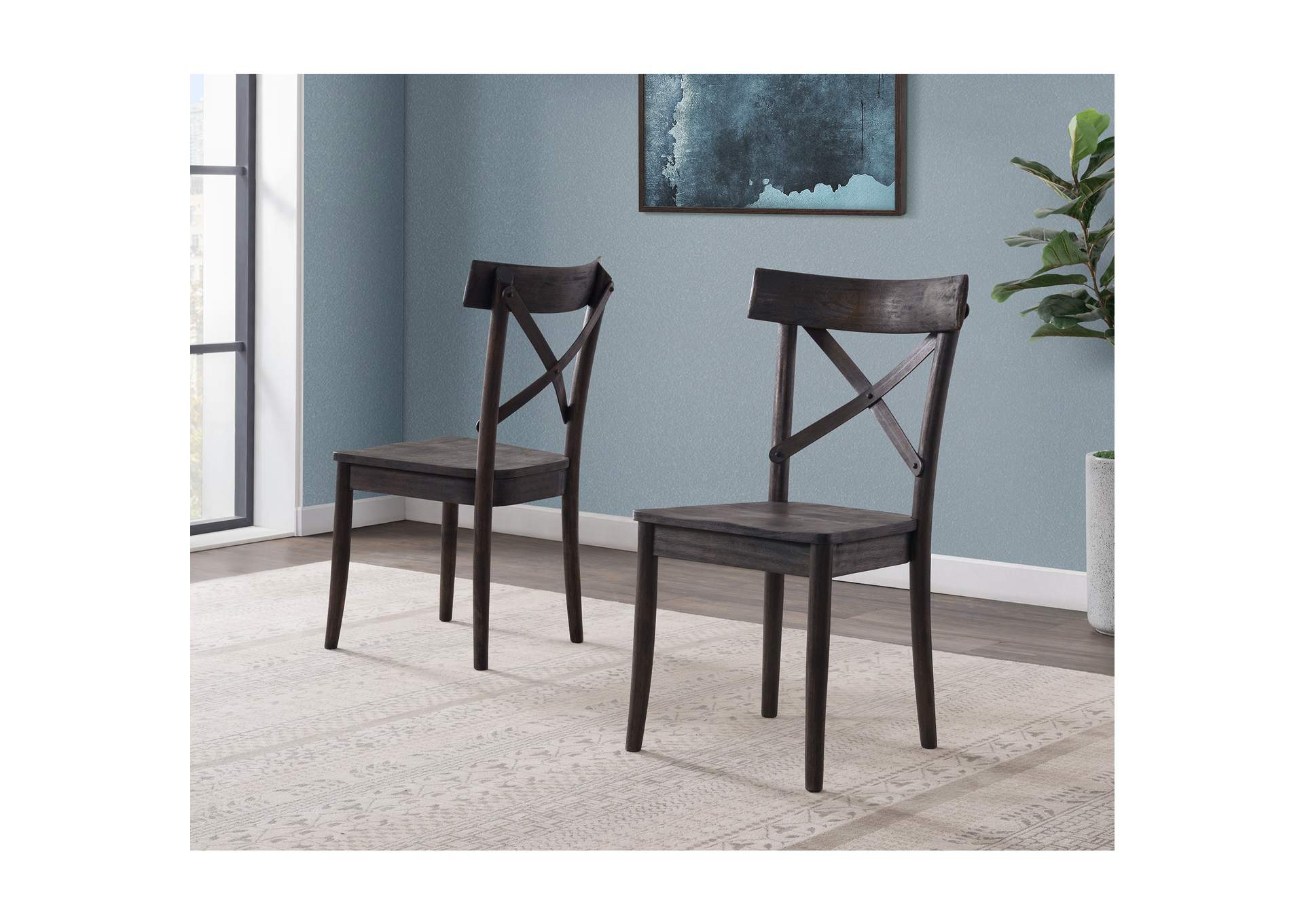 D210 - 43C Coronado - Side Chair 2 - Ctn - Chocolate,Elements