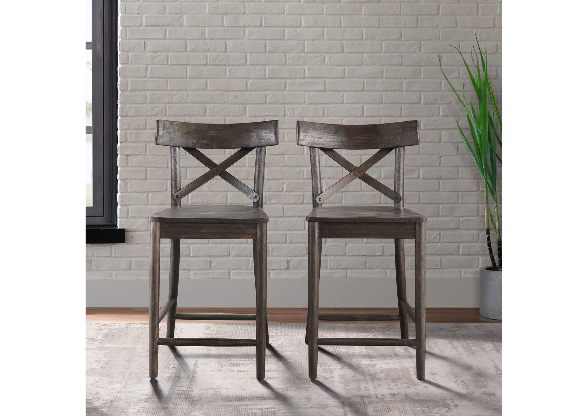 D210 - 22C Coronado - 24 Counter Stool - Chocolate,Elements