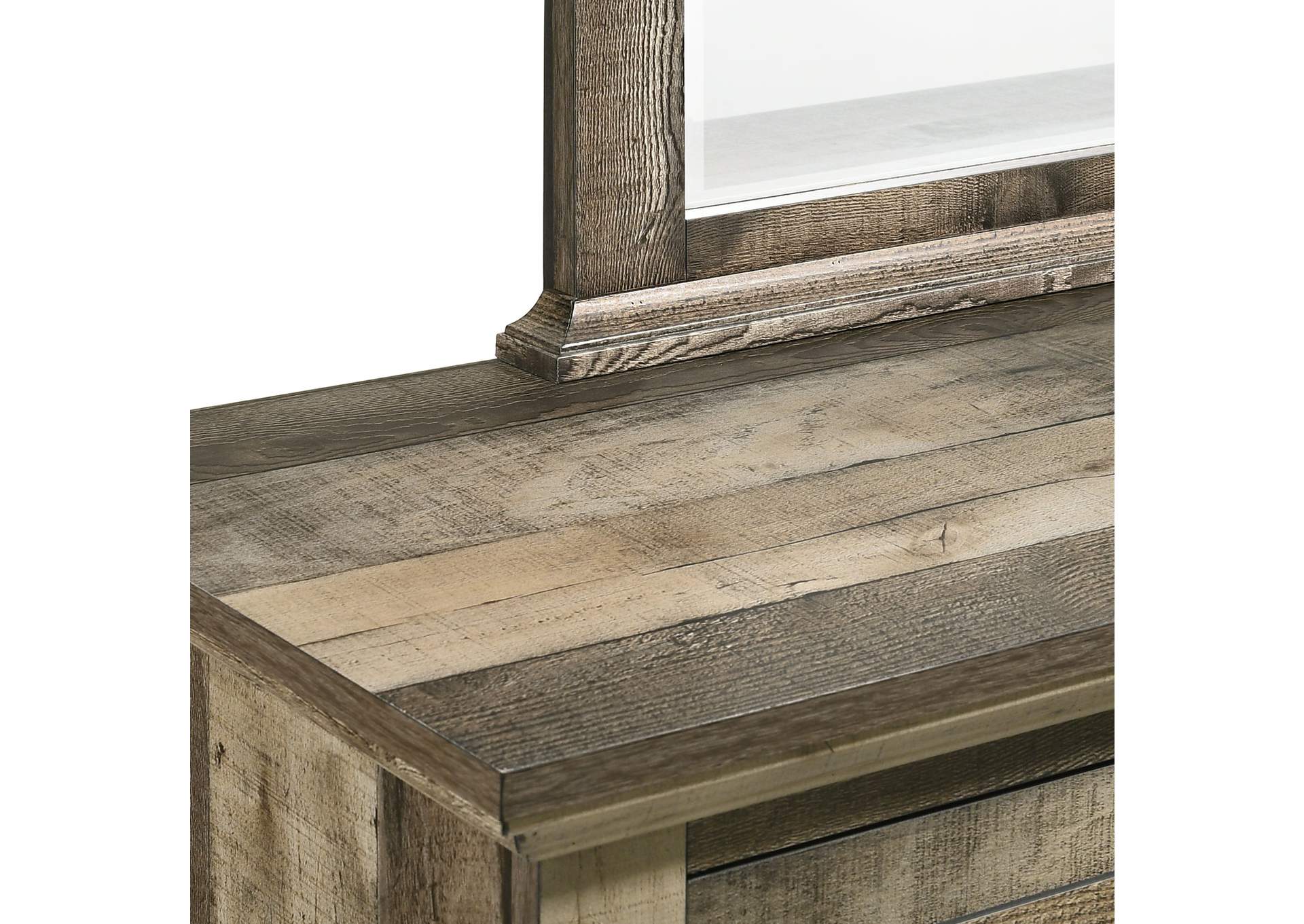 Cortez King Panel 5 Piece Bedroom Set In Drift,Elements