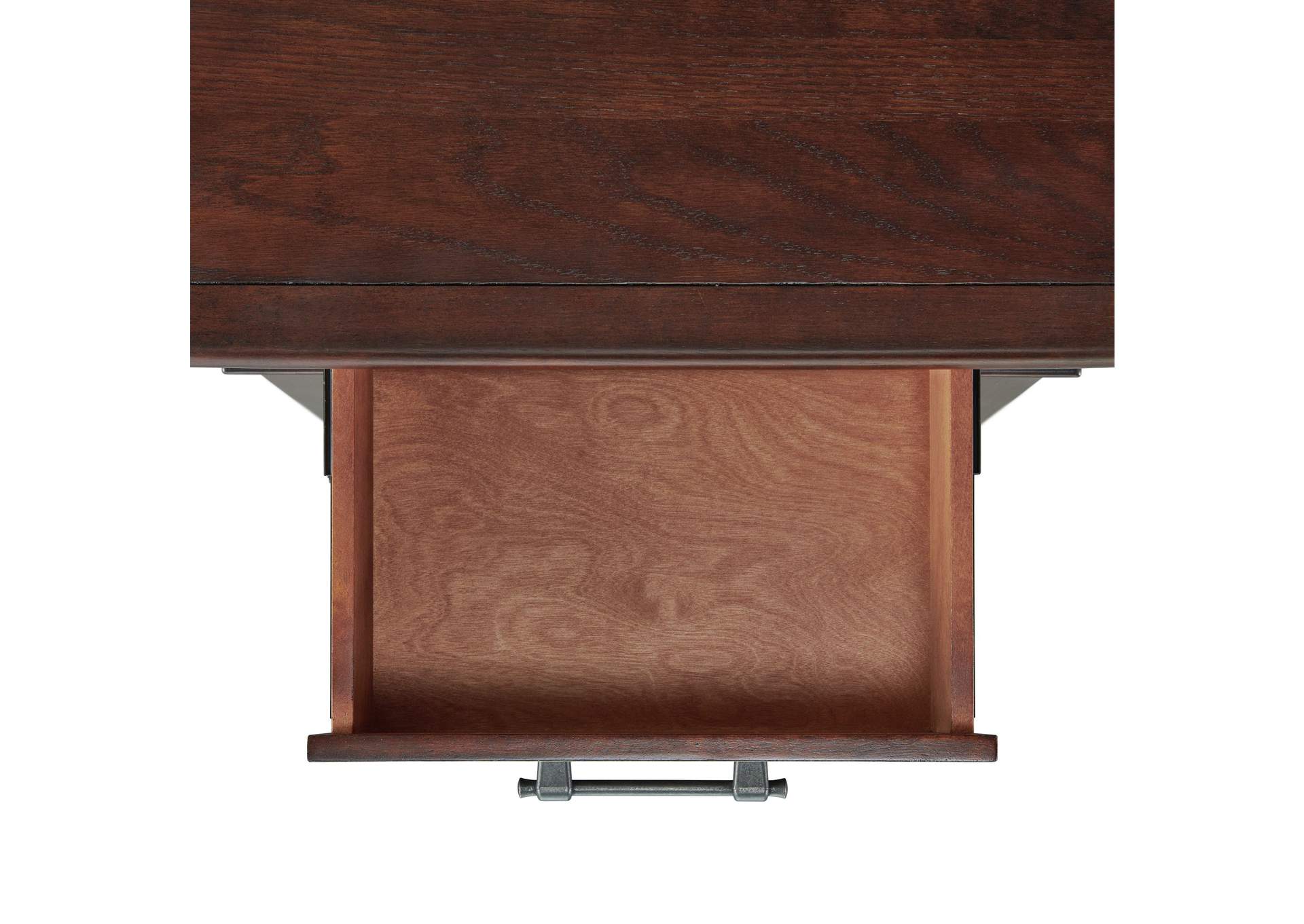 Coy Side Table With Power Port USB In Espresso 3A,Elements