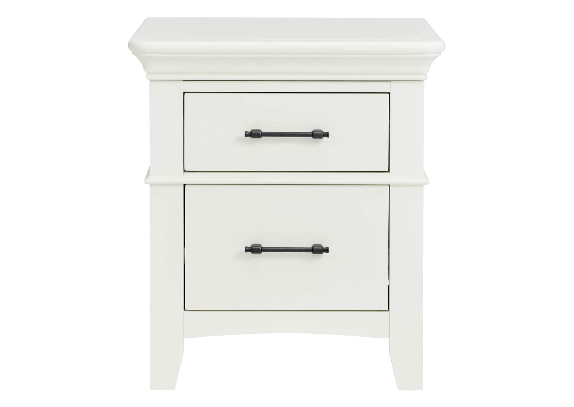 Coy Side Table With Power Port USB In White 3A,Elements