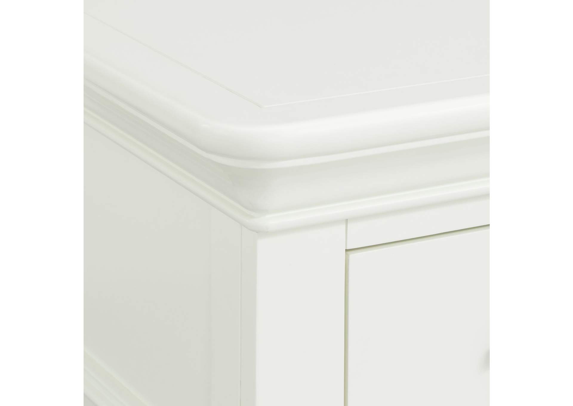 Coy Side Table With Power Port USB In White 3A,Elements