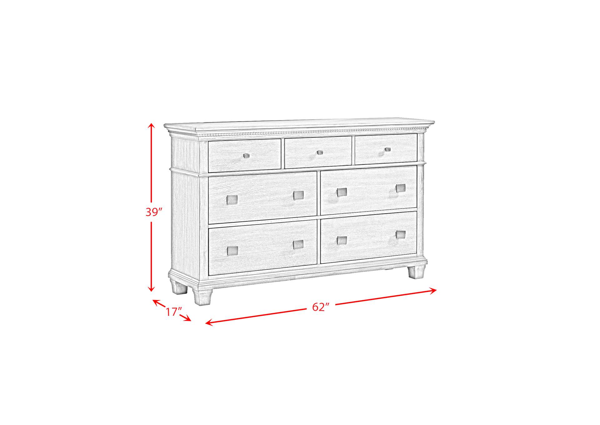 Crawford Dresser Grey,Elements