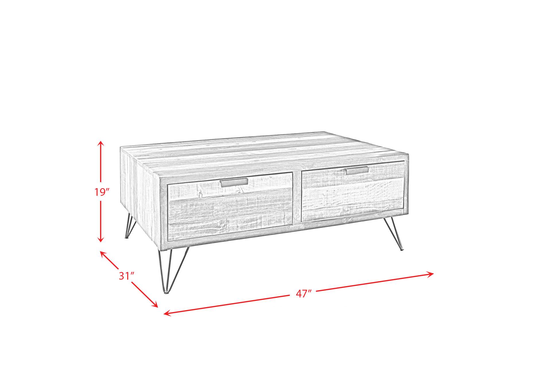 Cruz Occasional Coffee Table,Elements