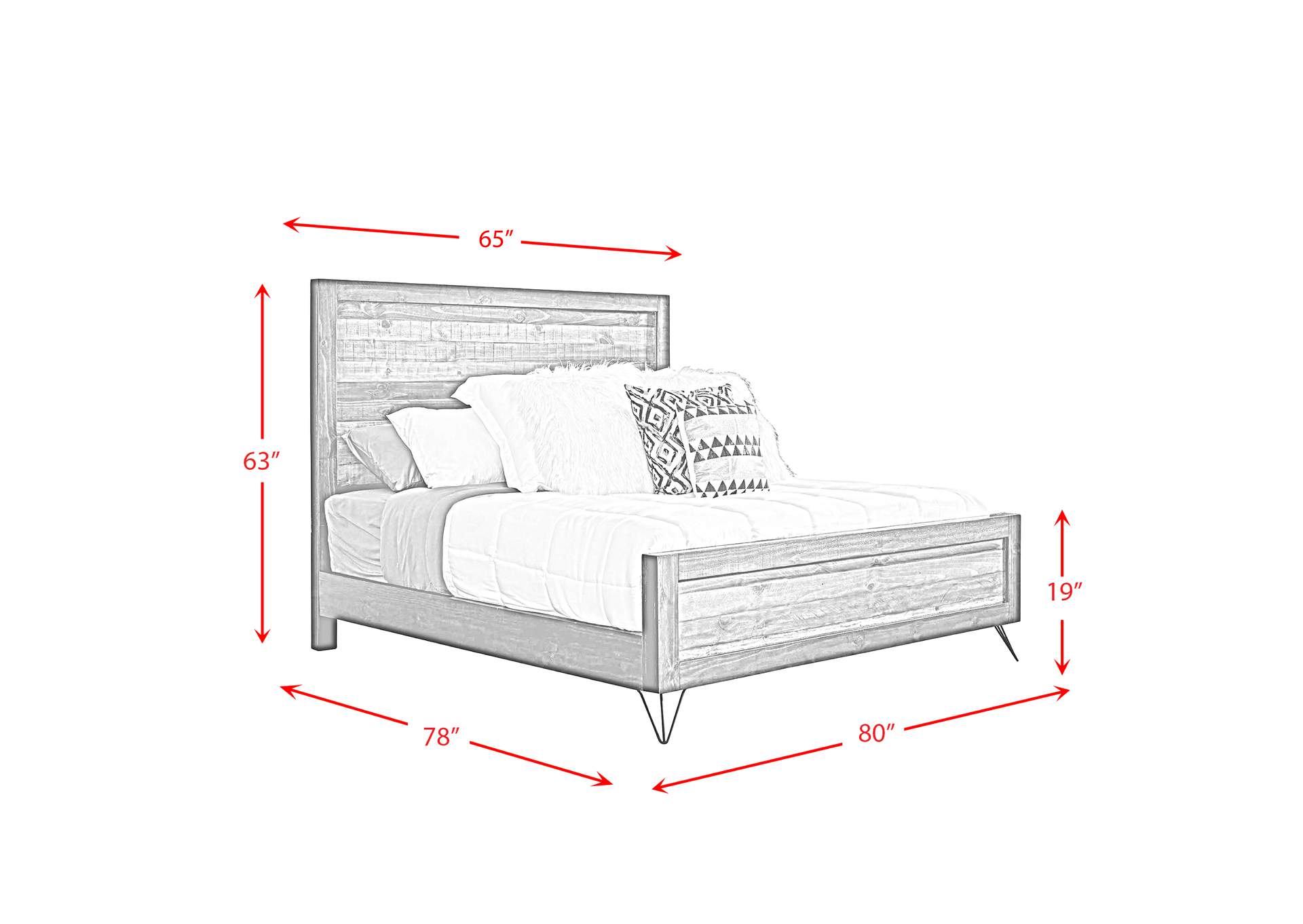 Cruz Queen Bed,Elements