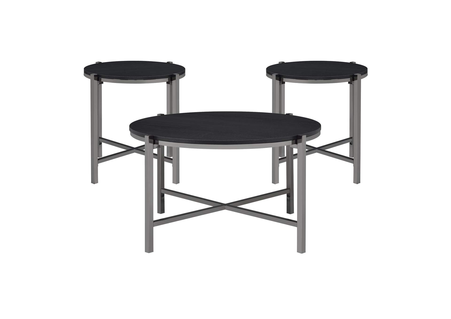 Cybill C - 1107 - 3 Piece Three Table Cocktail Set,Elements