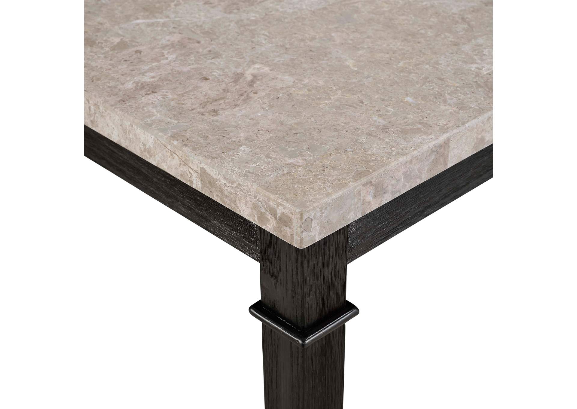 Greystone 5 Piece Dining Set - Table 4 Upholstered Chairs,Elements