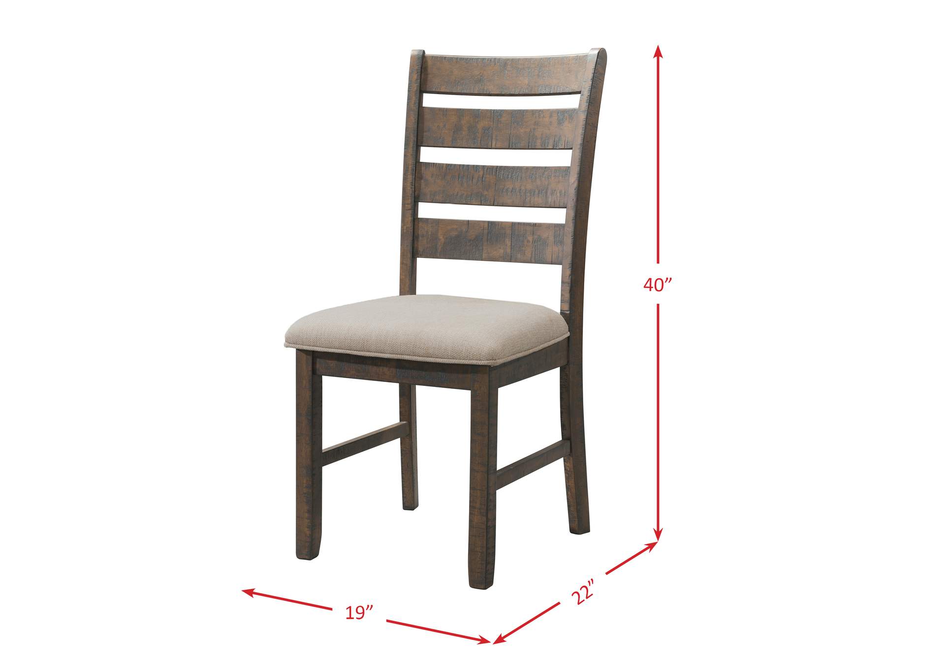 Jax Ladder Back Side Chair 2 Per Pack,Elements