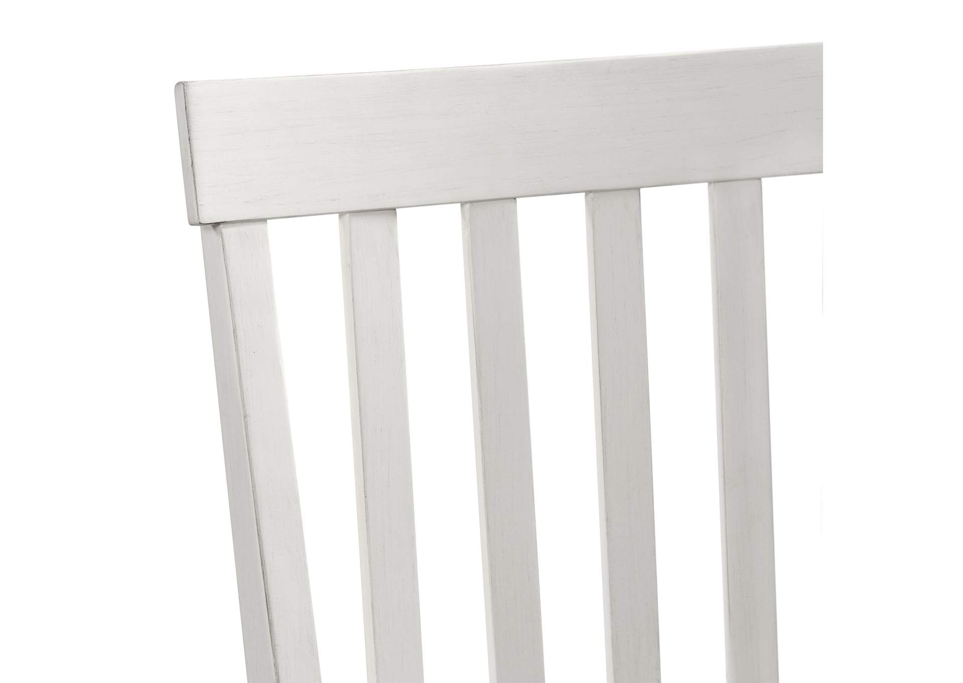 Kayla Two Tone 6 Piece Counter Height Dining Set - Table Four Chairs Bench,Elements