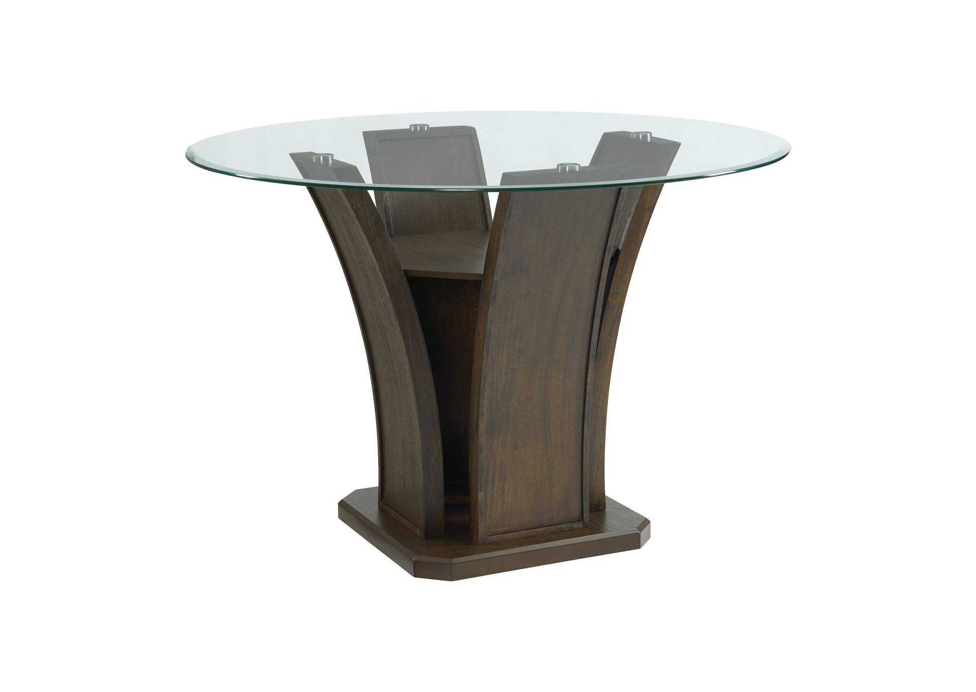 Dapper Round Counter Height Dining Table In Walnut,Elements