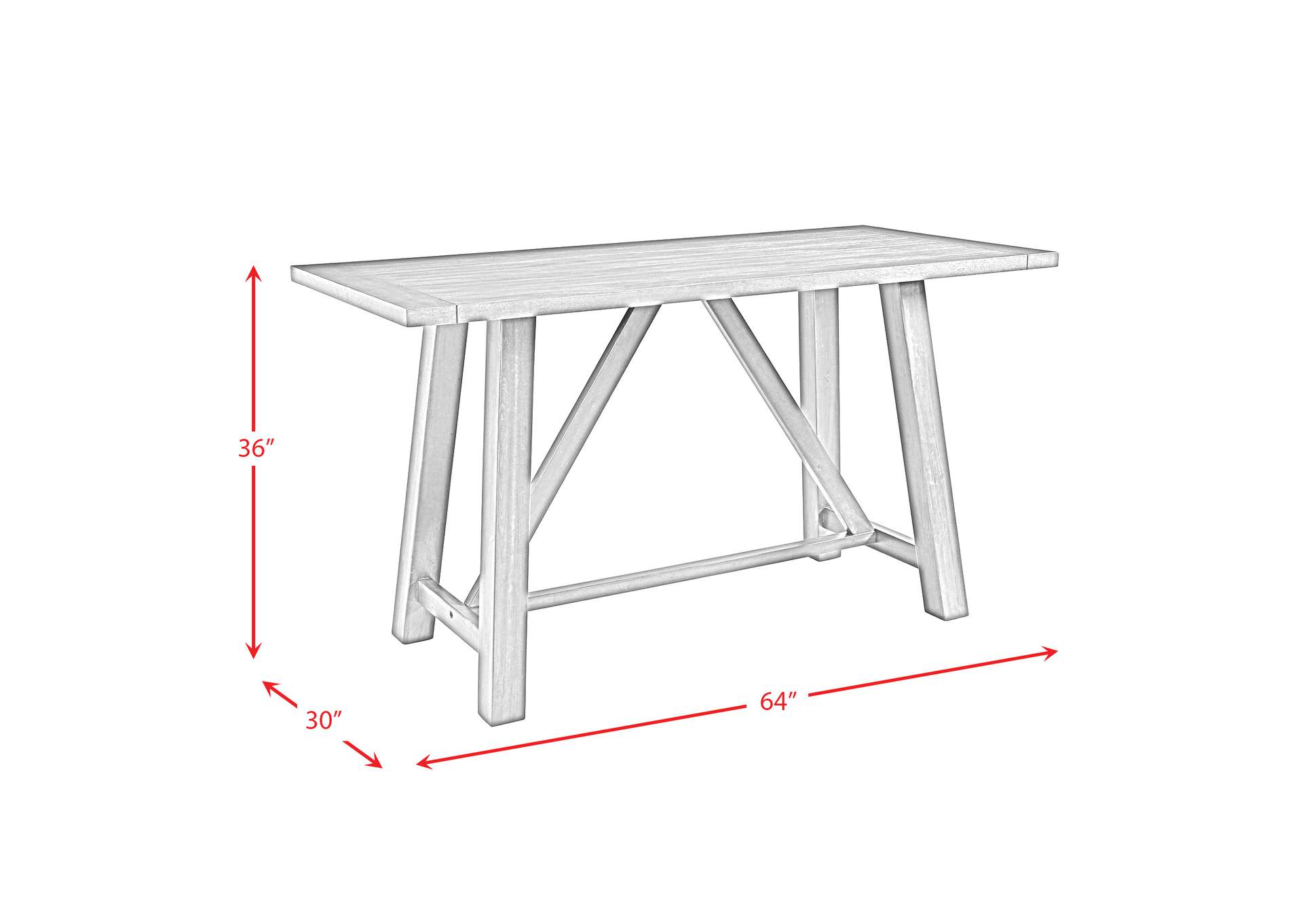 Renegade 6 Piece Counter Set Grey,Elements