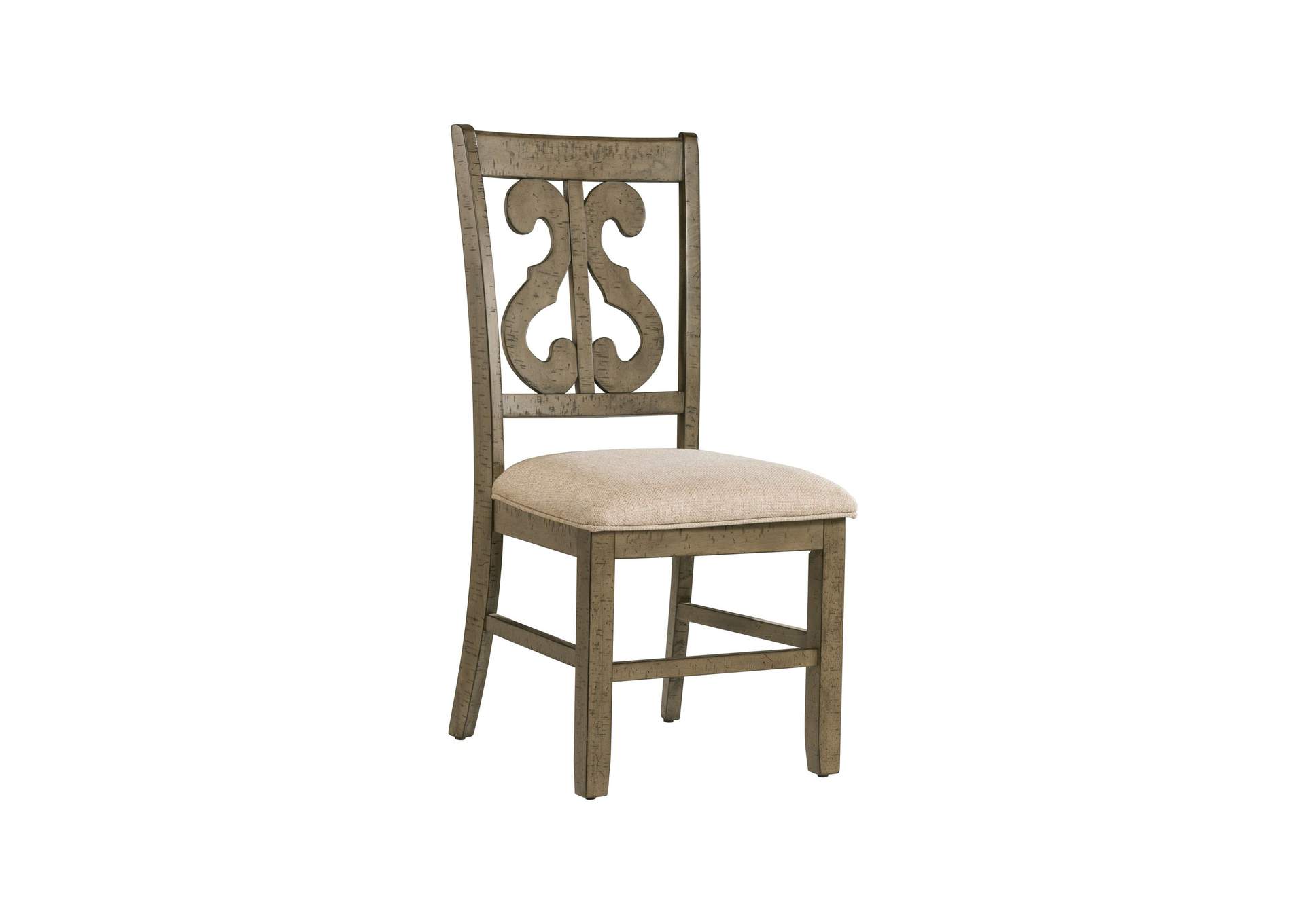 Stone Round 7 Piece Dining Set - Round Table 6 Chairs,Elements