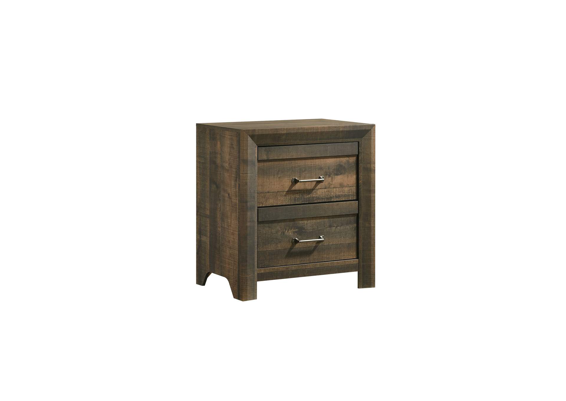 Dallas Nightstand Rustic Brown,Elements