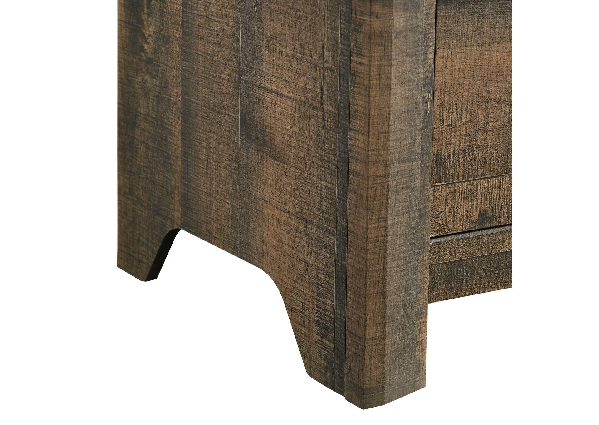Dallas Nightstand Rustic Brown,Elements