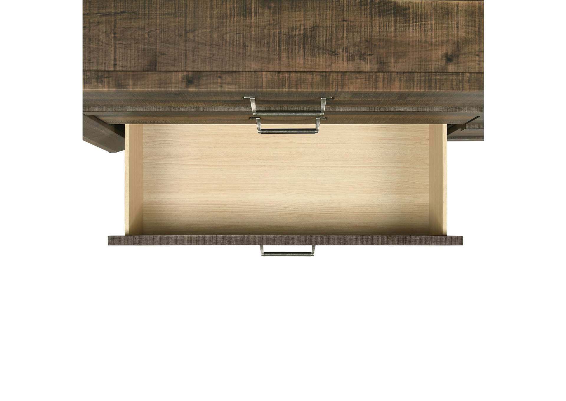 Dallas Nightstand Rustic Brown,Elements