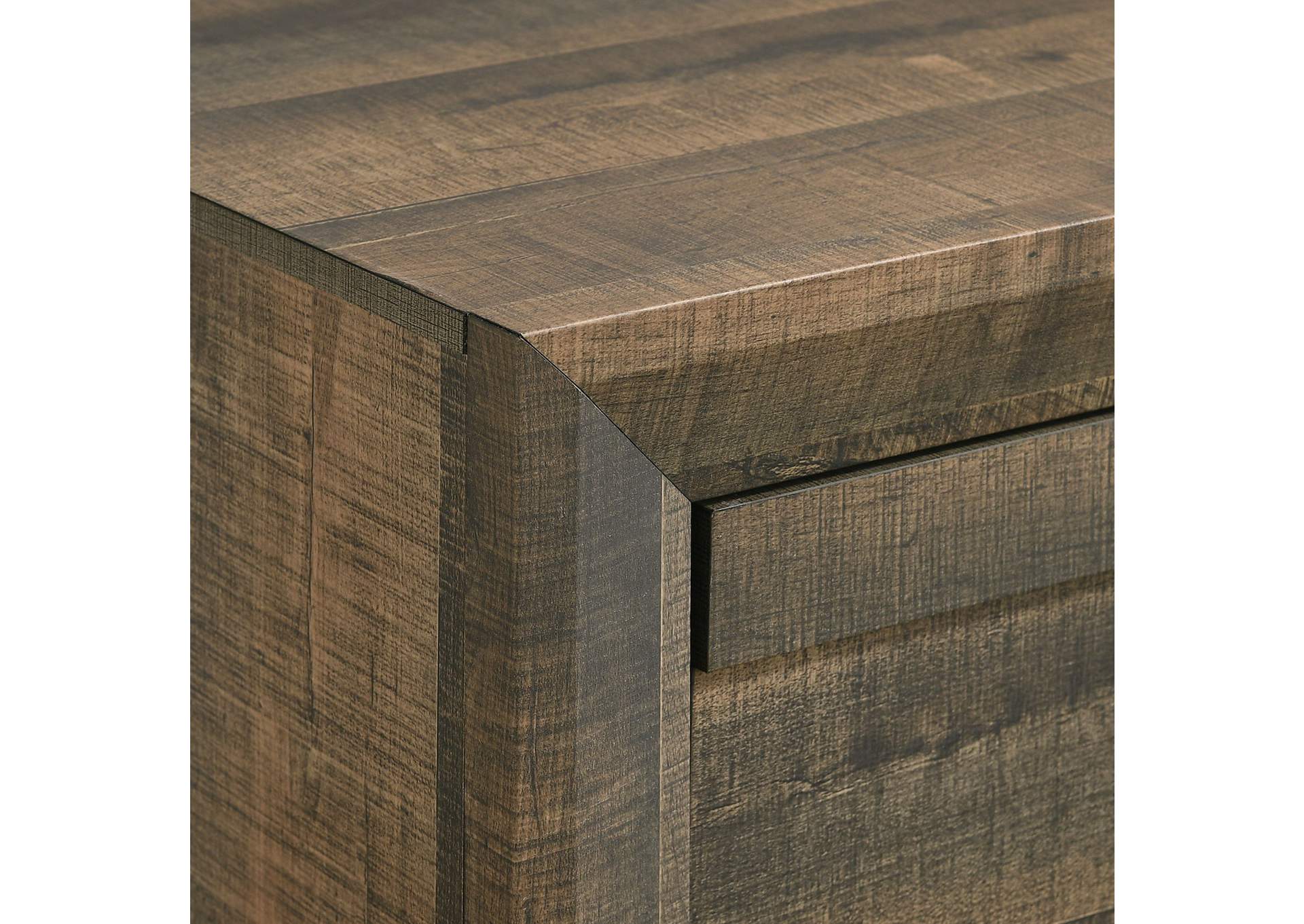 Dallas Nightstand Rustic Brown,Elements