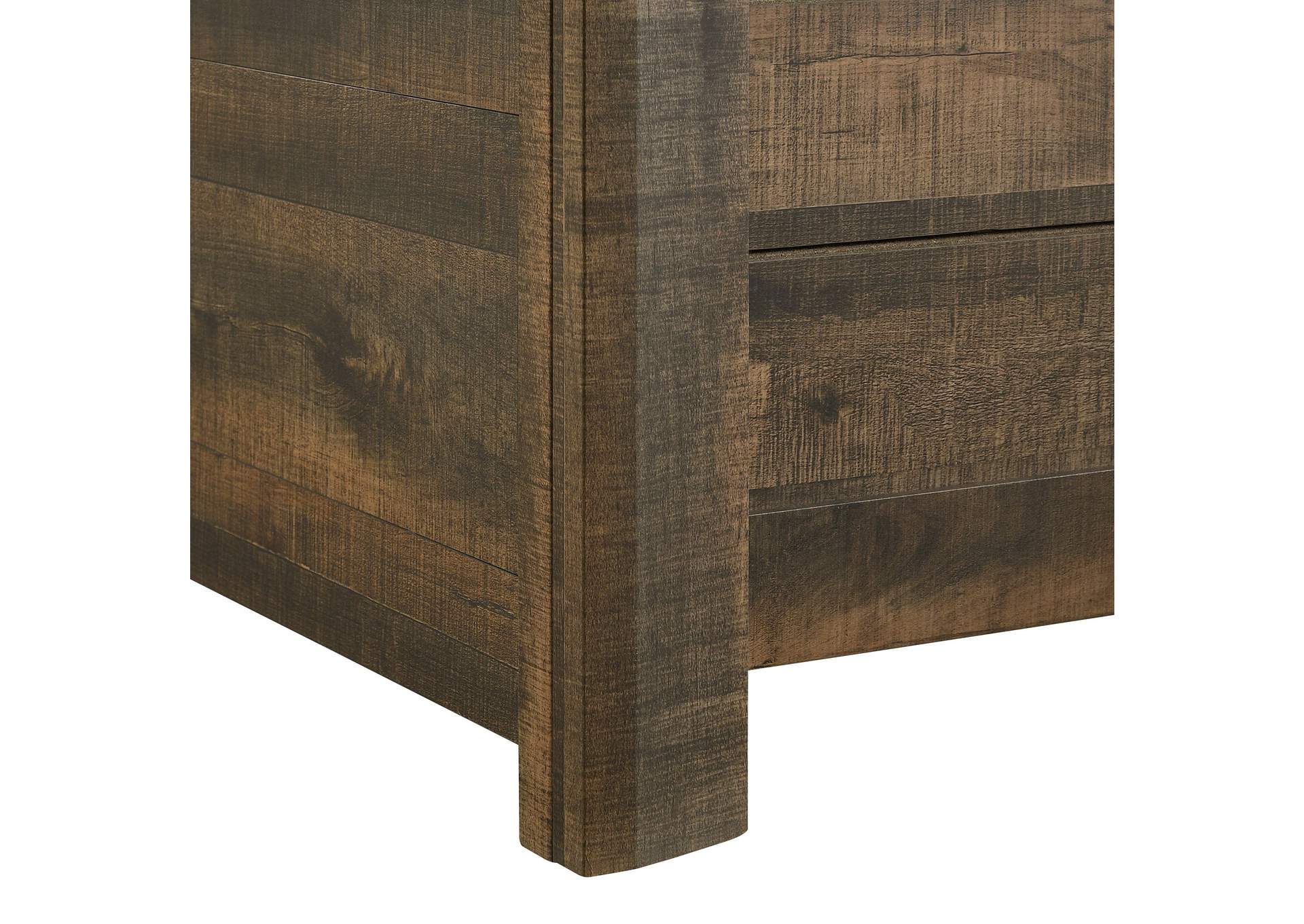 Dallas Nightstand Rustic Brown,Elements