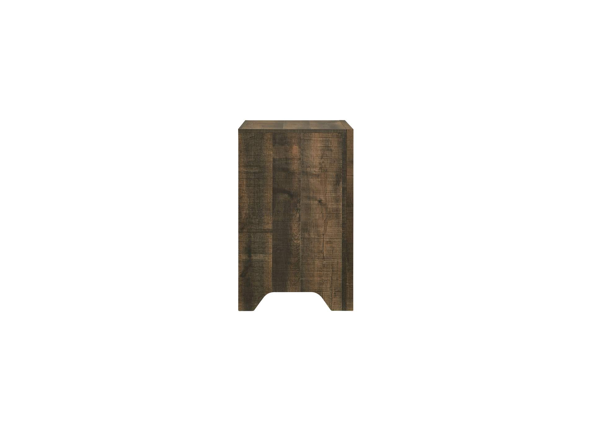 Dallas Nightstand Rustic Brown,Elements