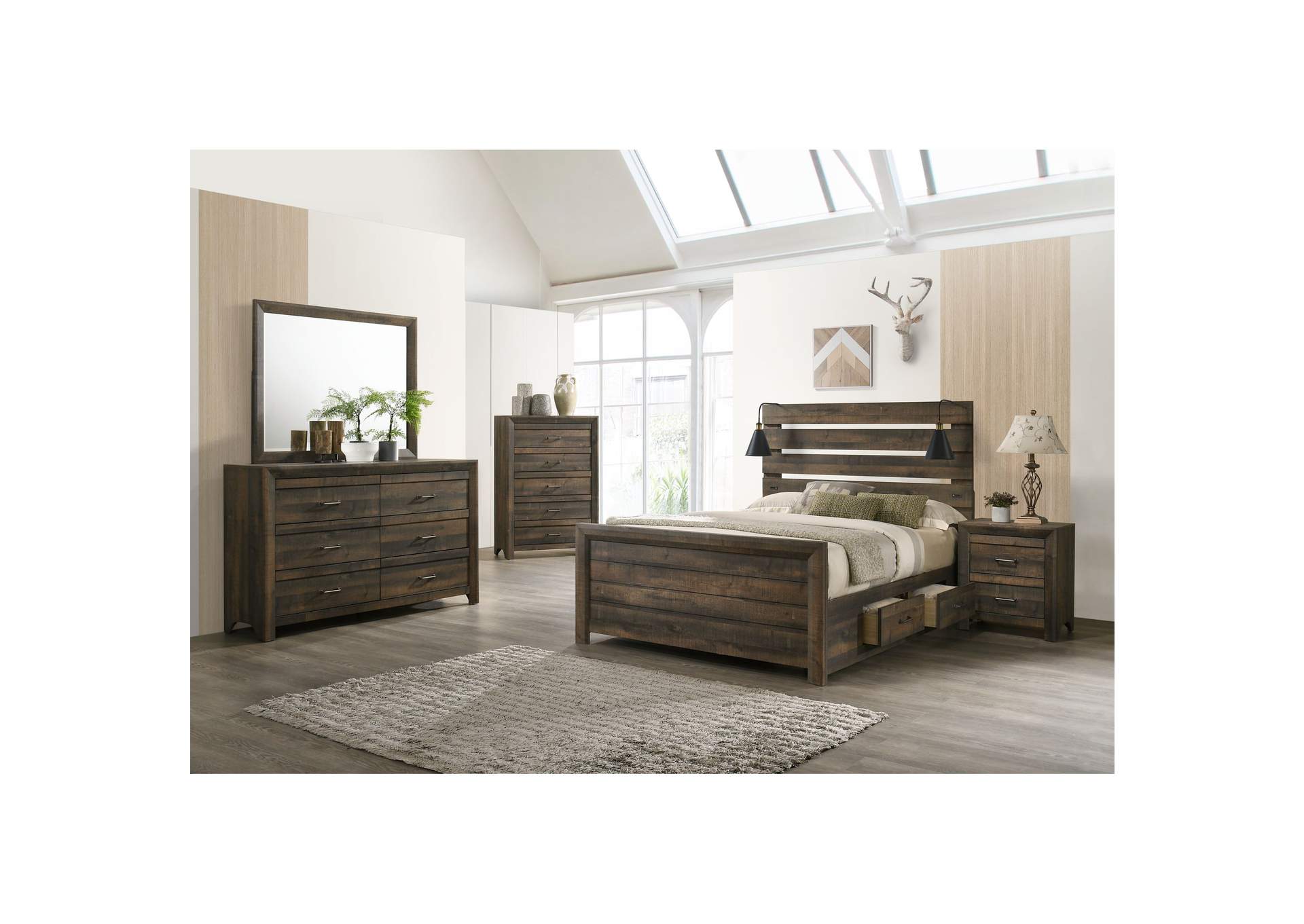 Dallas Dresser Rustic Brown,Elements